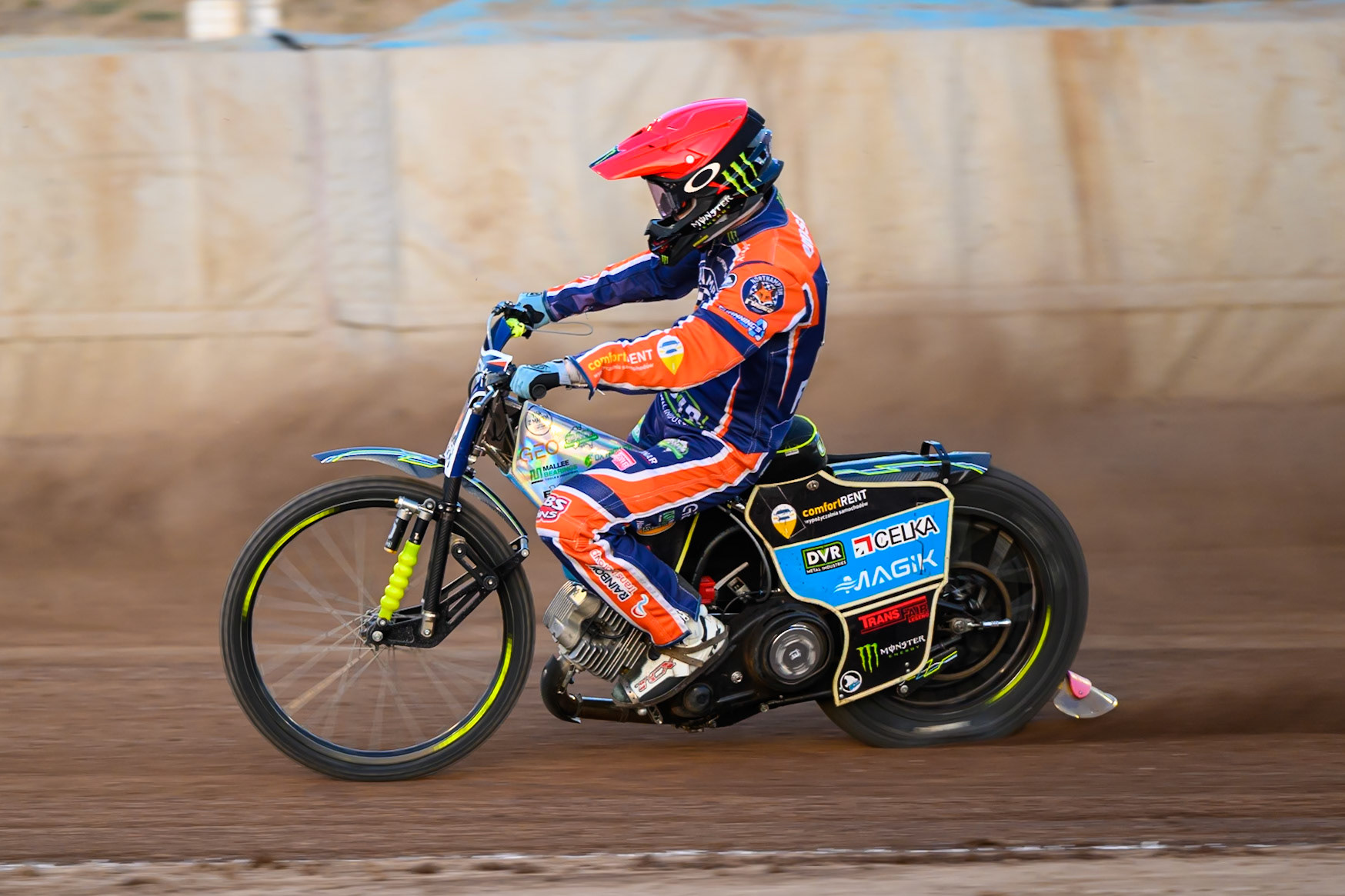 Jaimon Lidsey of Northampton Foxes  in action during the Rowe Motor Oil Premiership match between Northampton Foxes and Belle Vue Aces at Northampton International Shaleway, Northampton on Thursday 13th August 2026. (Photo: Ian Charles | MI News)