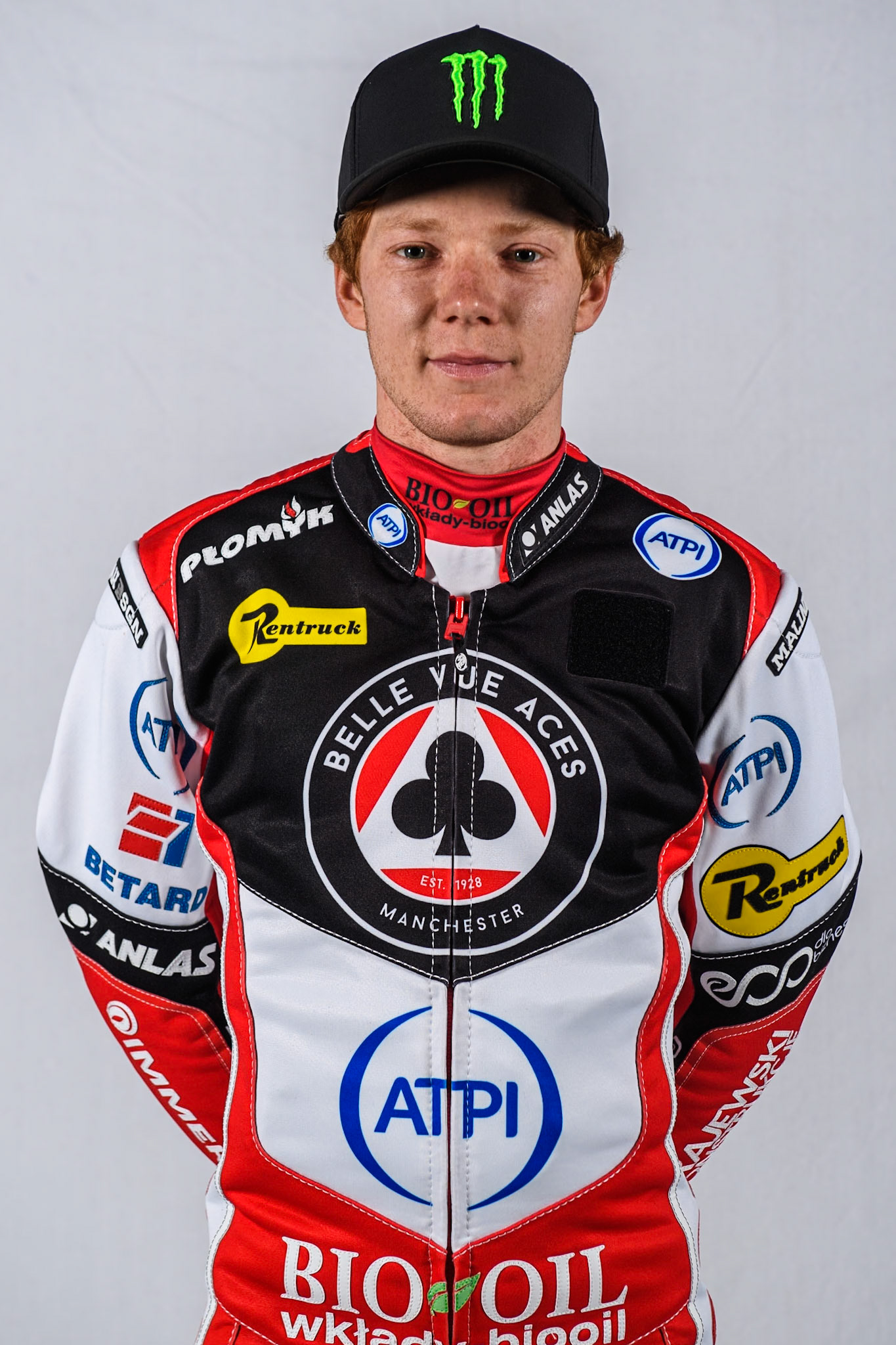 Belle Vue Aces' rider Dan Bewley during the Belle Vue Aces Media Day at the National Speedway Stadium, Manchester on Monday 11th March 2024. (Photo: Ian Charles | MI News)