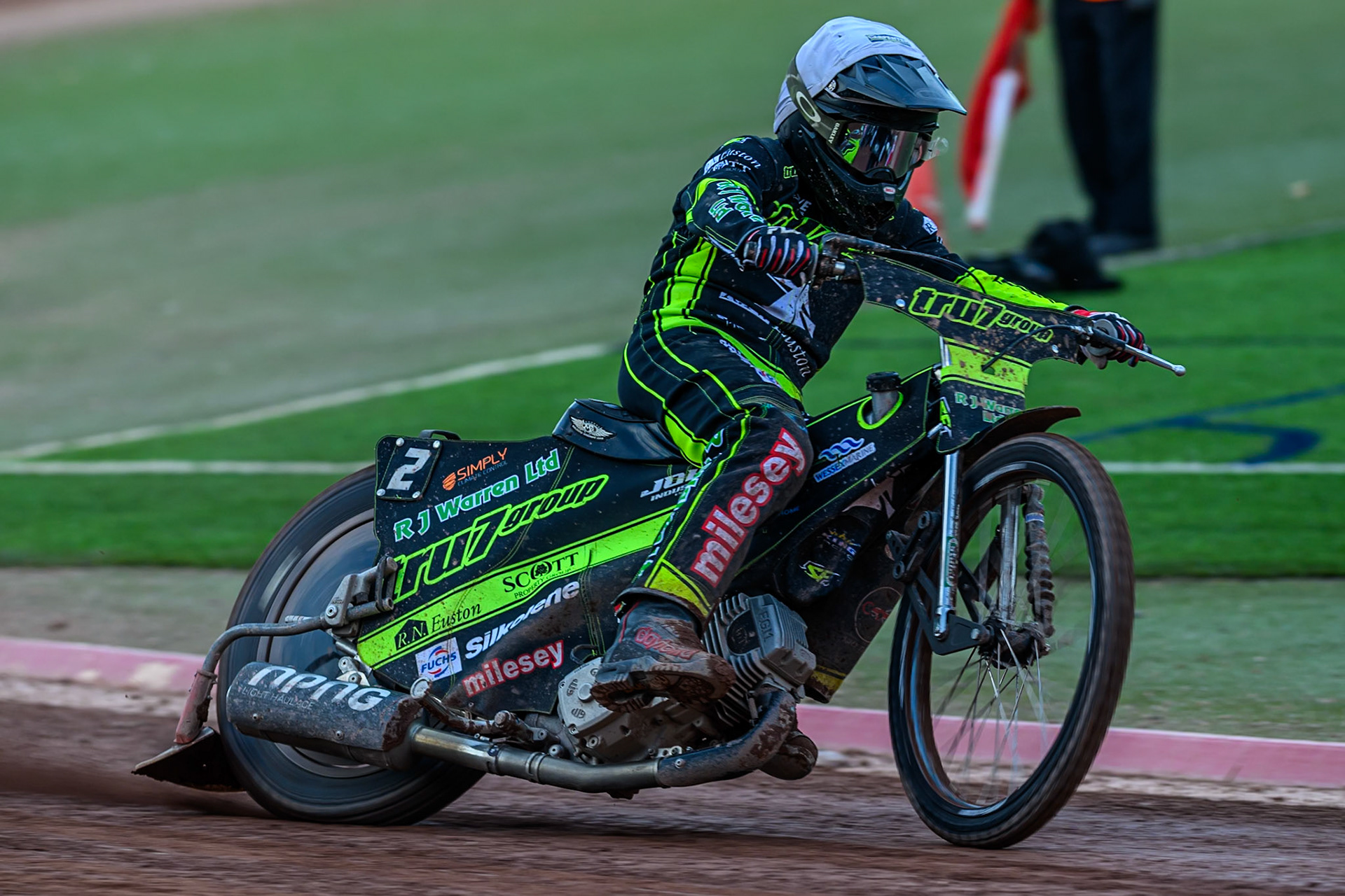 Ipswich Witches' Danny King in action during the Rowe Motor Oil Premiership match between Belle Vue Aces and Ipswich Witches at the National Speedway Stadium, Manchester on Monday 30th June 2025. (Photo: Ian Charles | MI News)