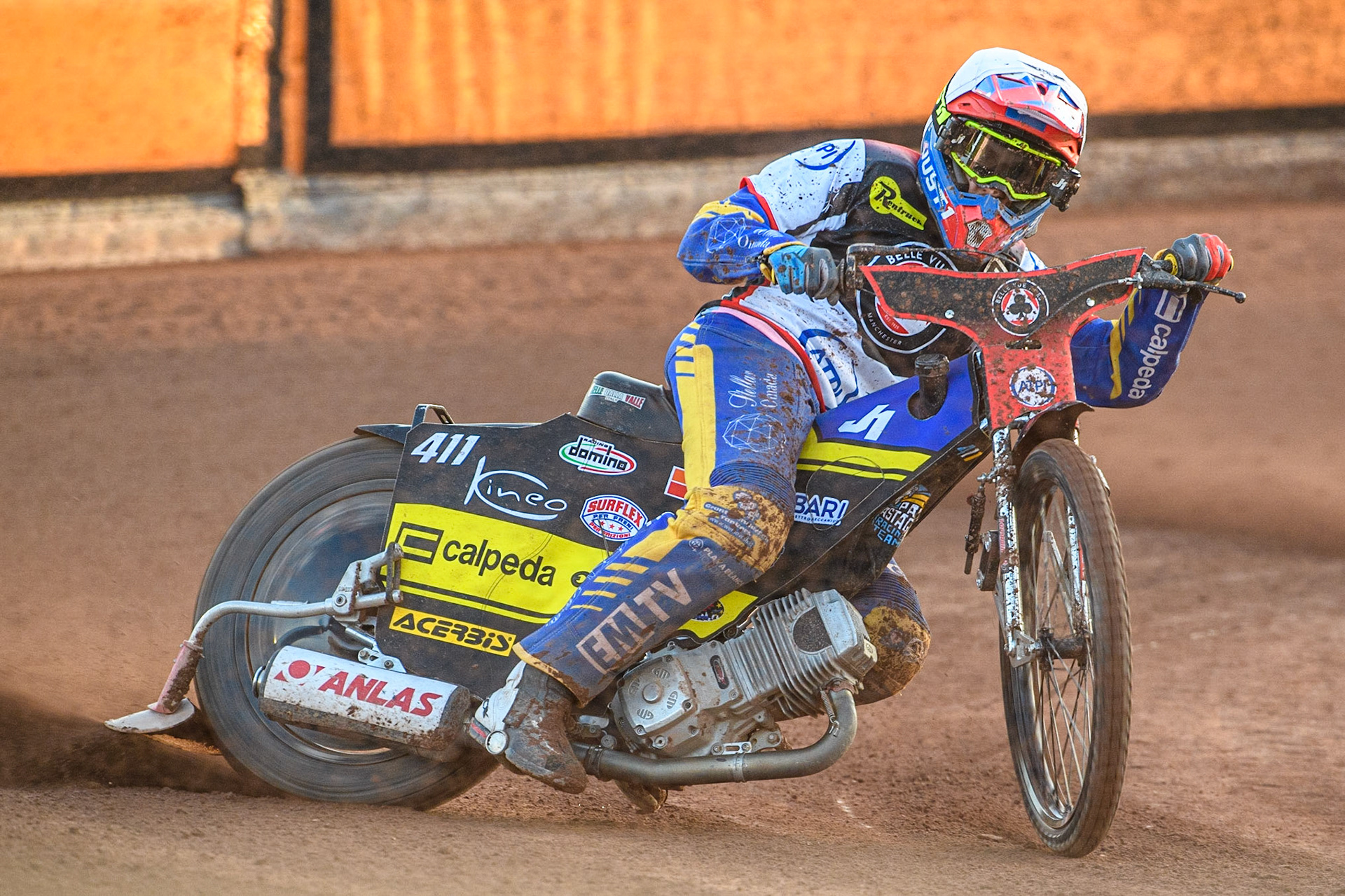 Paco Castagna in action  for Belle Vue ATPI Aces during the Sports Insure Premiership match between Wolverhampton Wolves and Belle Vue Aces at Monmore Green Stadium, Wolverhampton on Monday 29th May 2023. (Photo: Ian Charles | MI News)