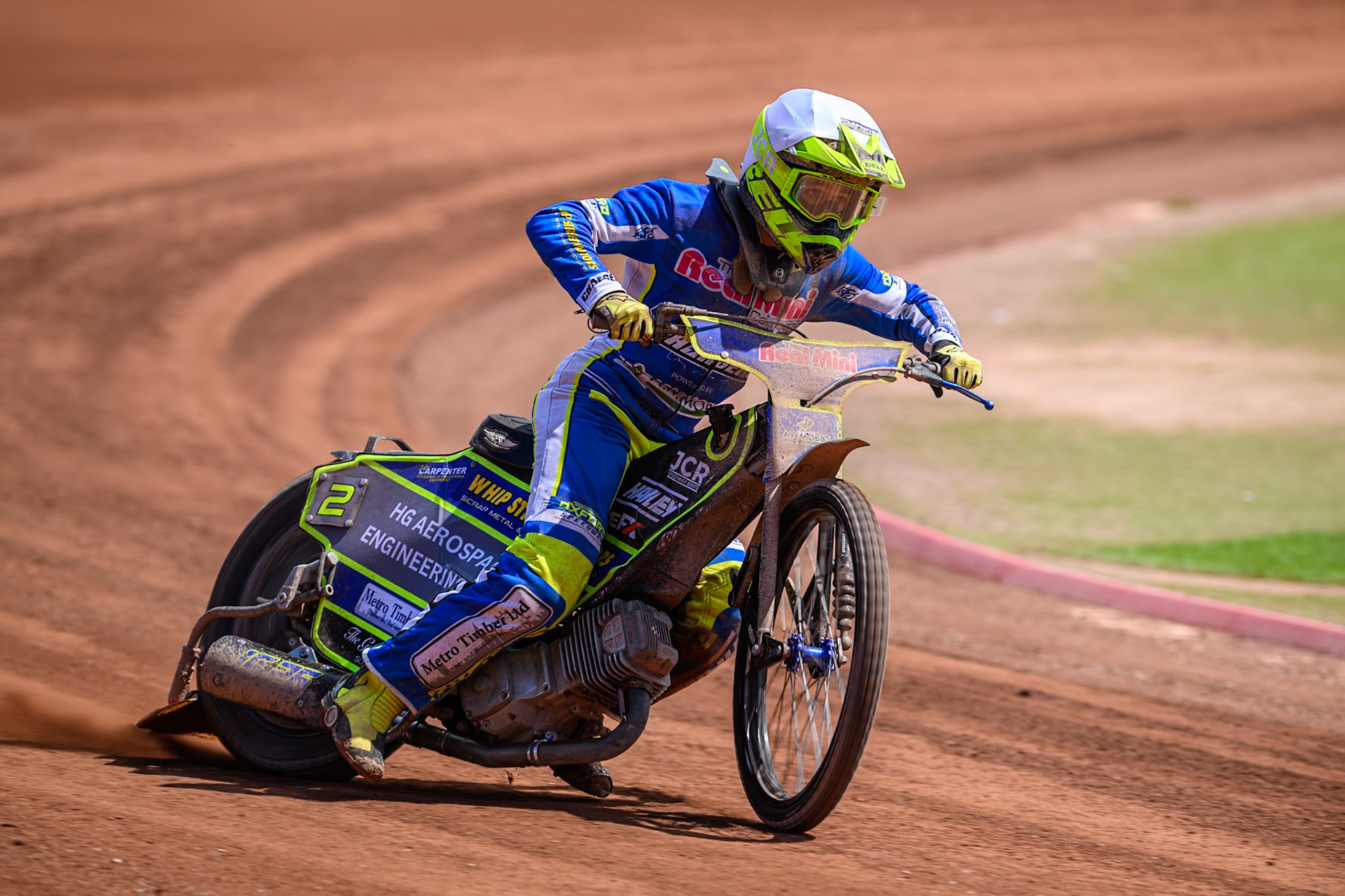 Oxford Chargers' Jacob Clouting  in action during the WSRA National Development League match between Belle Vue Colts and Oxford Chargers at the National Speedway Stadium, Manchester on Sunday 1st June 2025. (Photo: Ian Charles | MI News)