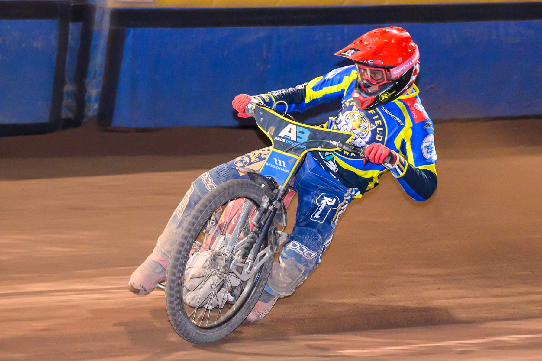 Max Fricke, Guest Rider for Sheffield Tigers in action during the Rowe Motor Oil Premiership match between Sheffield Tigers and Belle Vue Aces at Owlerton Stadium, Sheffield on Monday 31st August 2026. (Photo: Ian Charles | MI News)