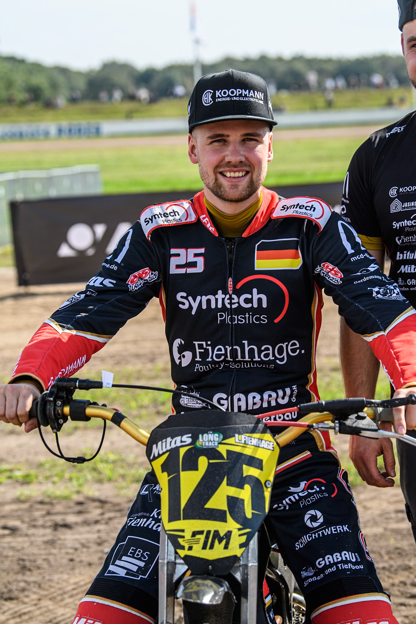 Lukas Fienhage (125) of Germany during the FIM Long Track World Championship Final 5 at the Speed Centre Roden, Roden, Netherlands on Sunday 22nd September 2024. (Photo: Ian Charles | MI News)