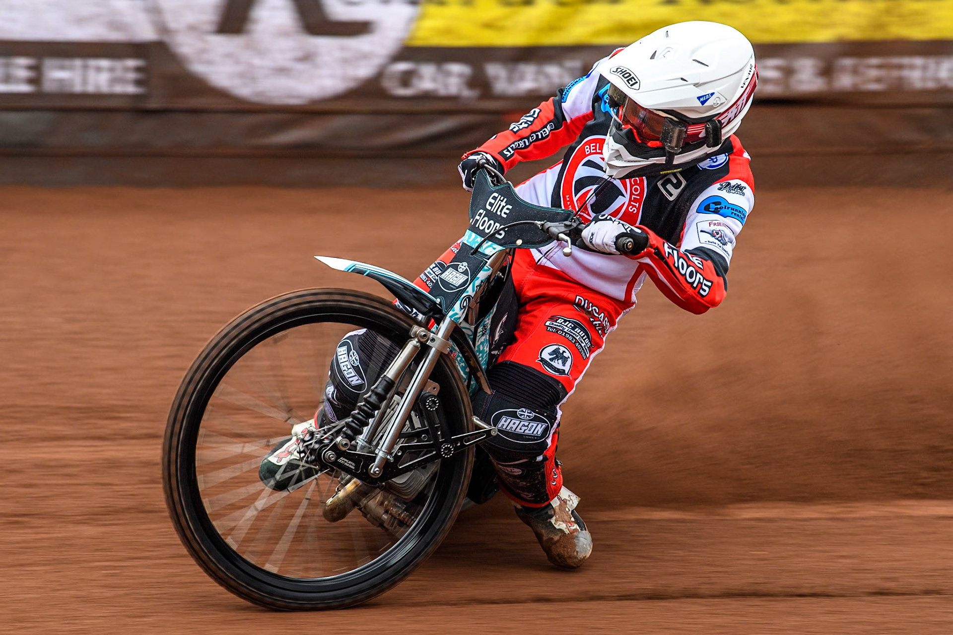 Belle Vue Colts' rider Chad Wirtzfeld  in action during the Belle Vue Aces Media Day at the National Speedway Stadium, Manchester on Monday 11th March 2024. (Photo: Ian Charles | MI News)