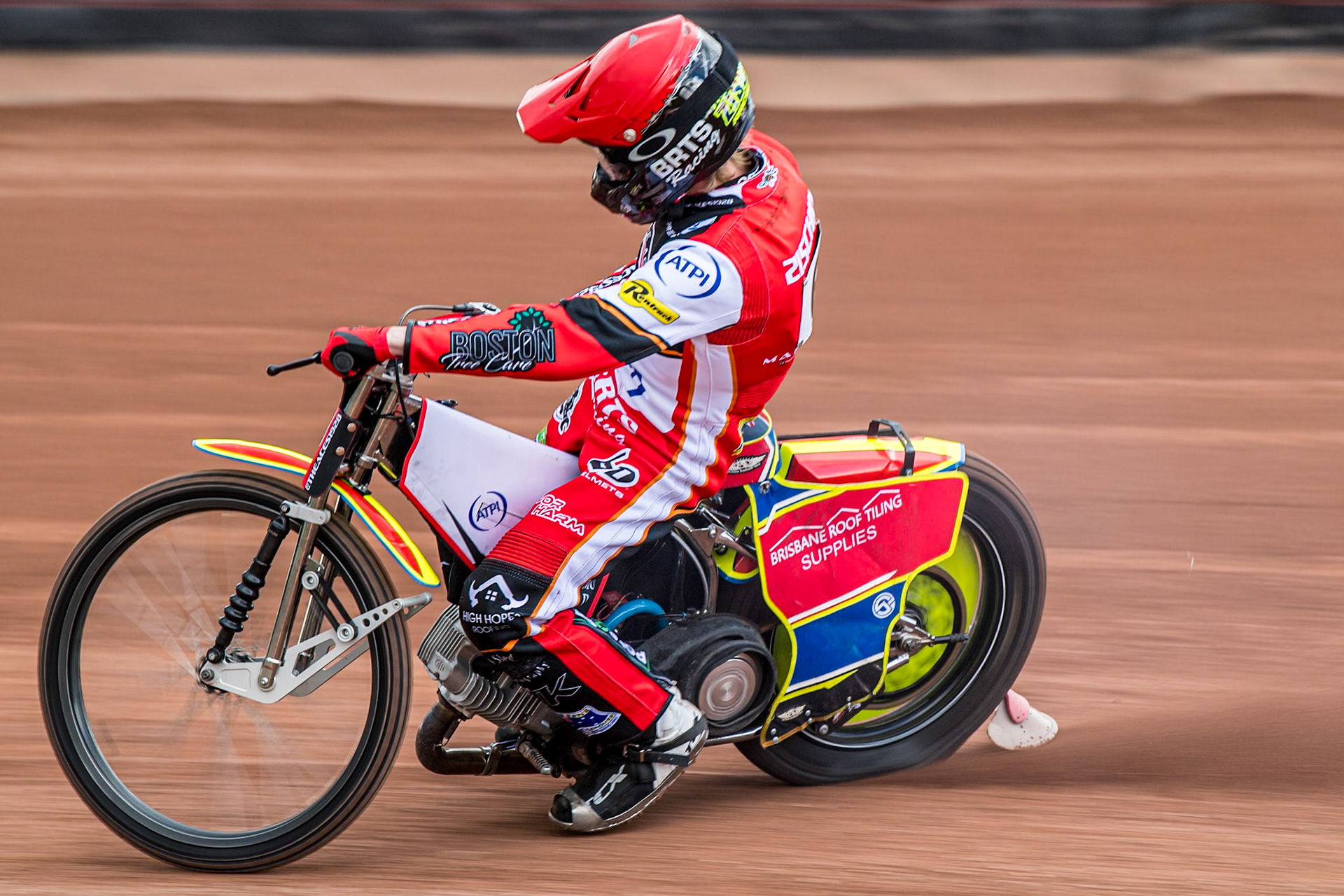 Tate Zischke in action during the Belle Vue Aces Media Day at the National Speedway Stadium, Manchester on Wednesday 12th March 2025. (Photo: Ian Charles | MI News)