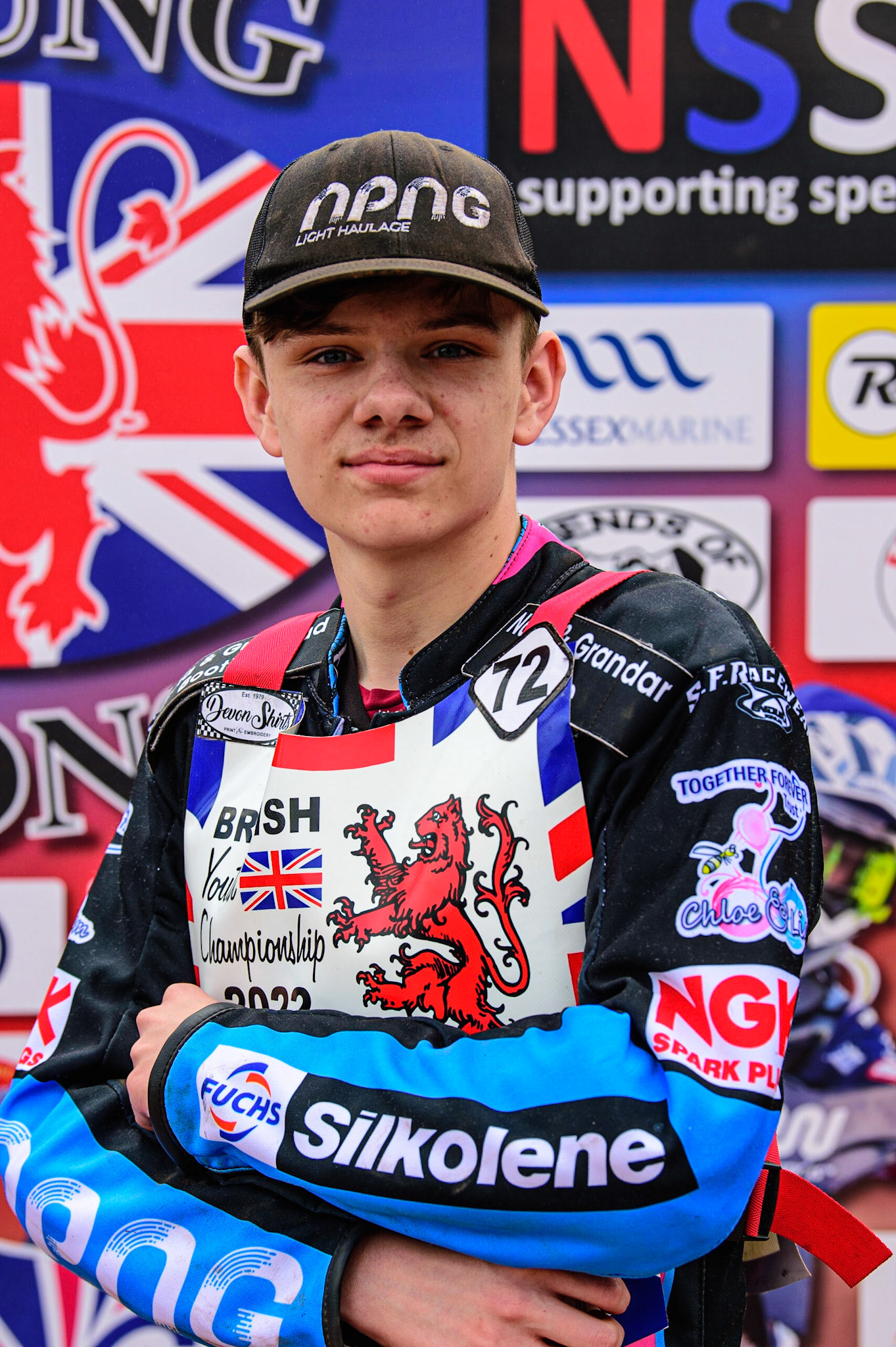 MANCHESTER, UK. JUN 3RD Owen Booth (72) during the British Youth Speedway Championship (Round 4)  at the National Speedway Stadium, Manchester on Friday 3rd June 2022. (Credit: Ian Charles | MI News)