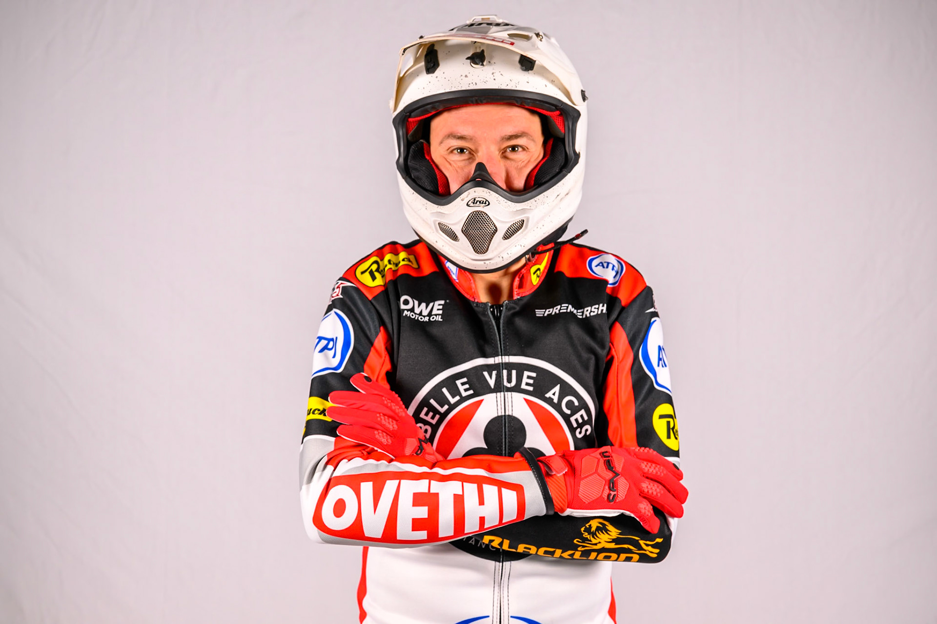 Peter Kildemand of Belle Vue Aces during the Belle Vue Aces Media Day at the National Speedway Stadium, Manchester on Wednesday 11th March 2026. (Photo: Ian Charles | MI News)