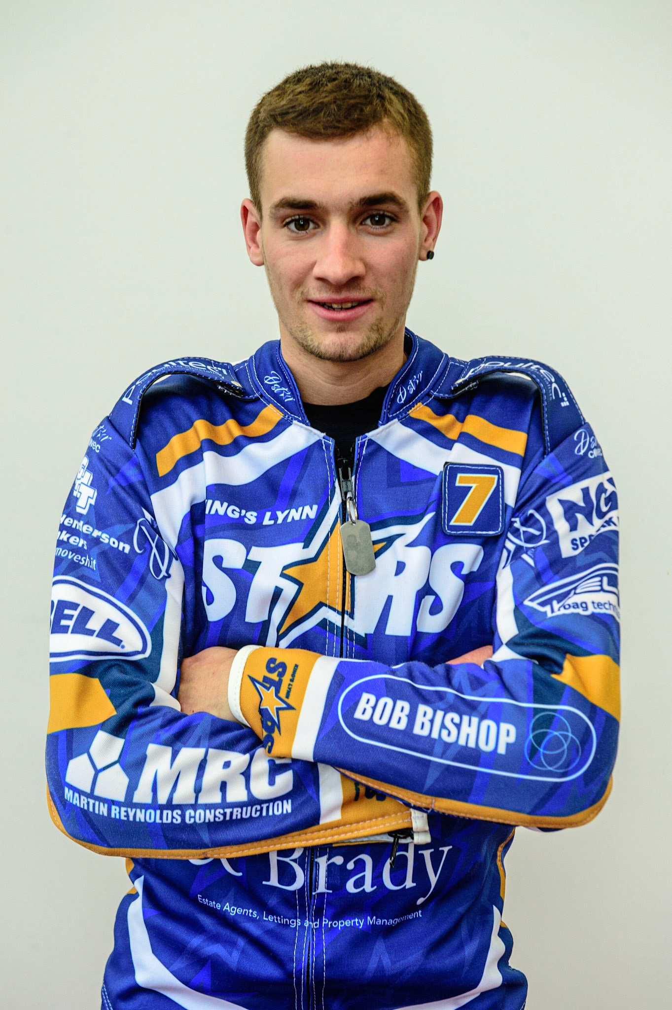 MANCHESTER, UK. APRIL 12TH: Jack Thomas, Kings Lynn Stars’ Rising Star at the Discovery Networks Eurosport Speedway Season Launch at the National Speedway Stadium, Manchester on Tuesday 12th April 2022 (Credit: Ian Charles | MI News)