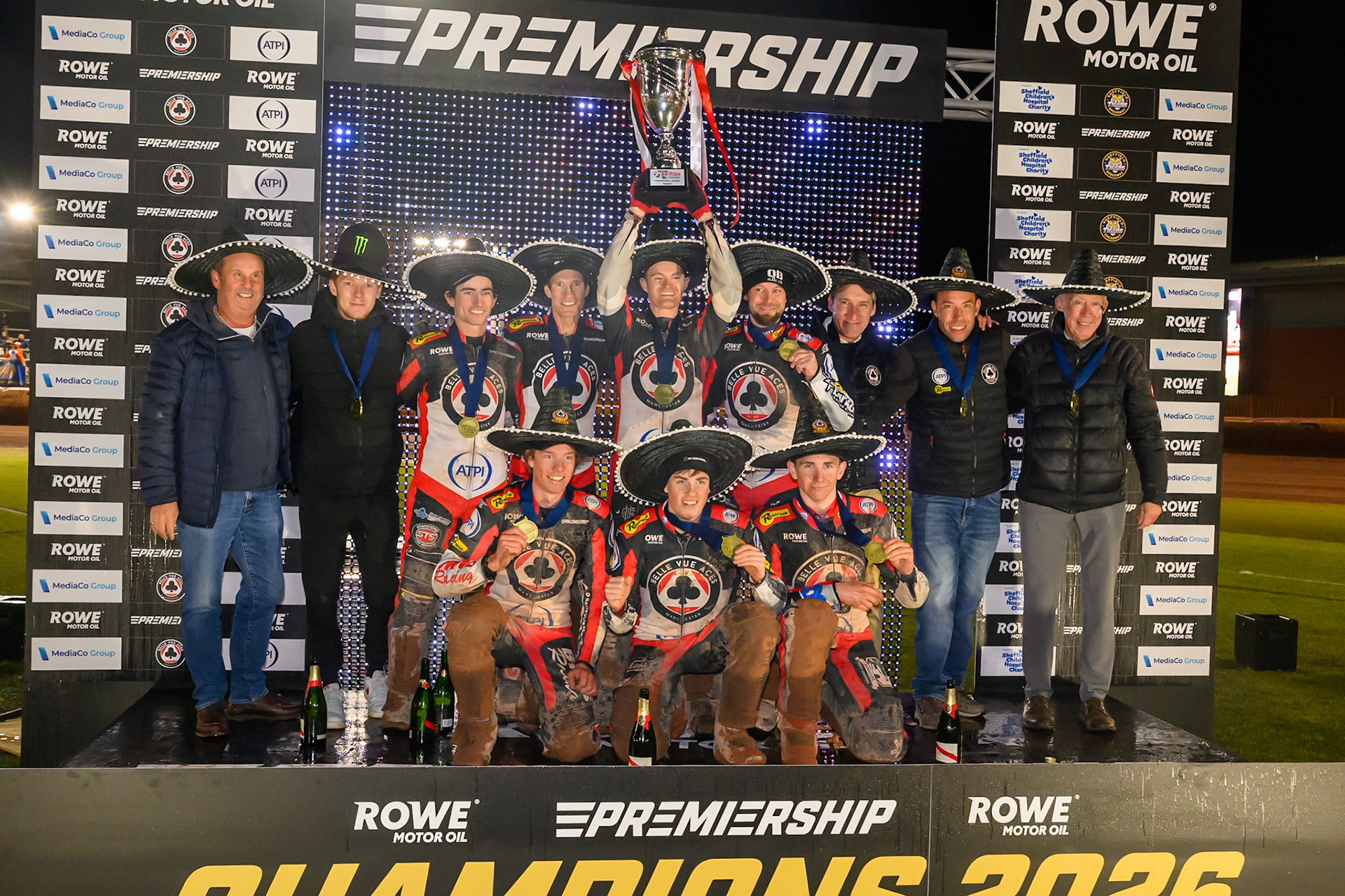 during the Rowe Motor Oil Premiership Grand Final 2nd Leg between Belle Vue Aces and Sheffield Tigers at the National Speedway Stadium, Manchester on Friday 16th October 2026. (Photo: Ian Charles | MI News)