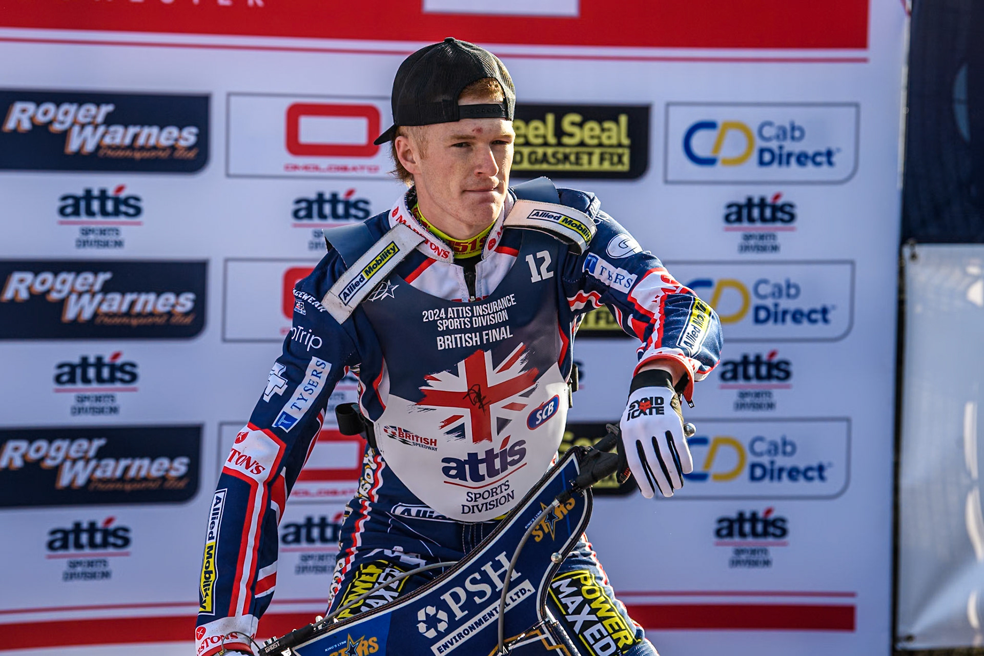 Anders Rowe during the Attis Insurance Sports Division British Speedway Championship Final at the National Speedway Stadium, Manchester on Saturday 8th June 2024. (Photo: Ian Charles | MI News)
