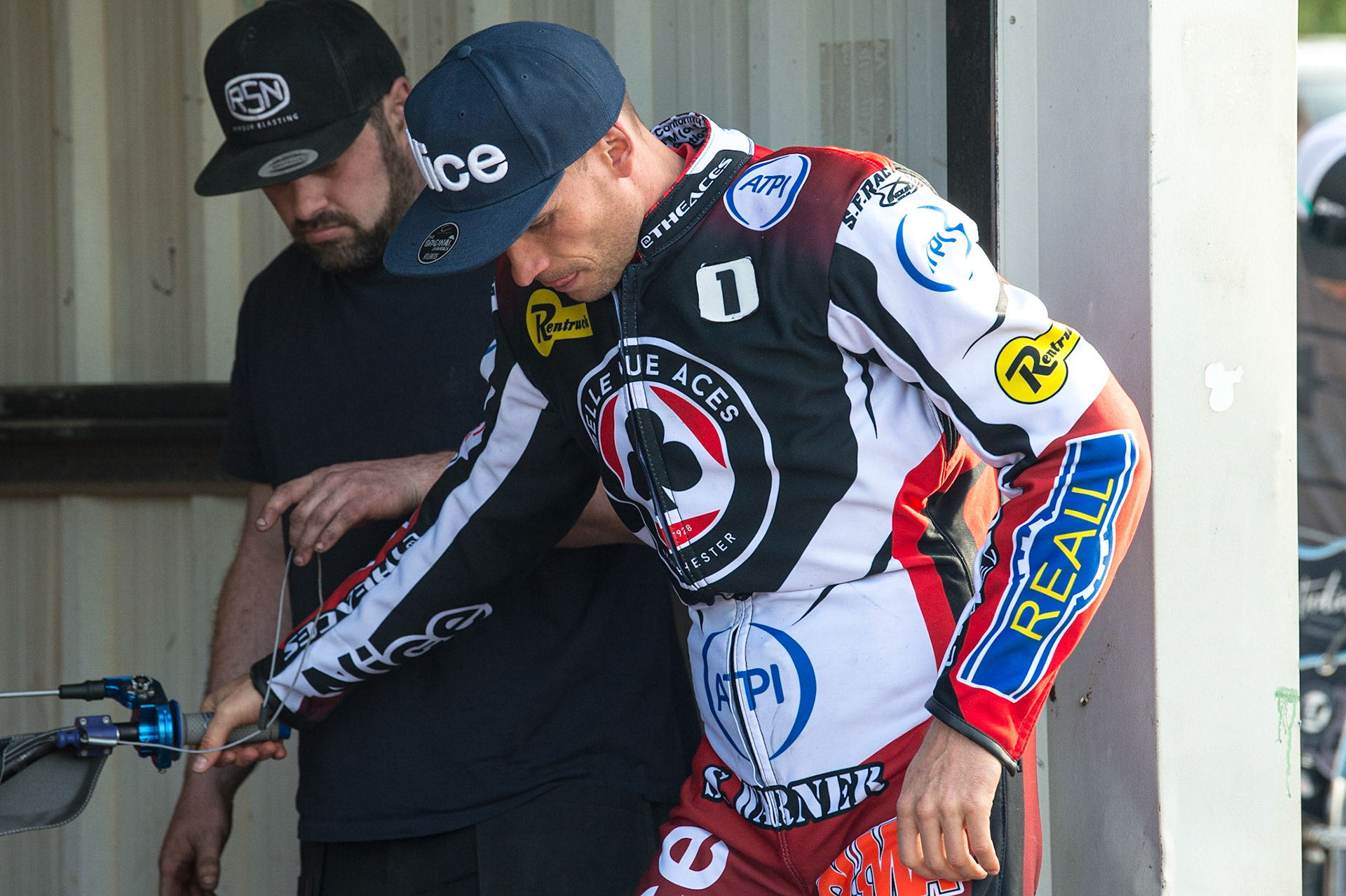 WOLVERHAMPTON, UK. JUN 20TH Matej Zagar  of Belle Vue ATPI Aces  during the SGB Premiership match between Wolverhampton Wolves and Belle Vue Aces at Monmore Green Stadium, Wolverhampton on Monday 20th June 2022. (Credit: Ian Charles | MI News)