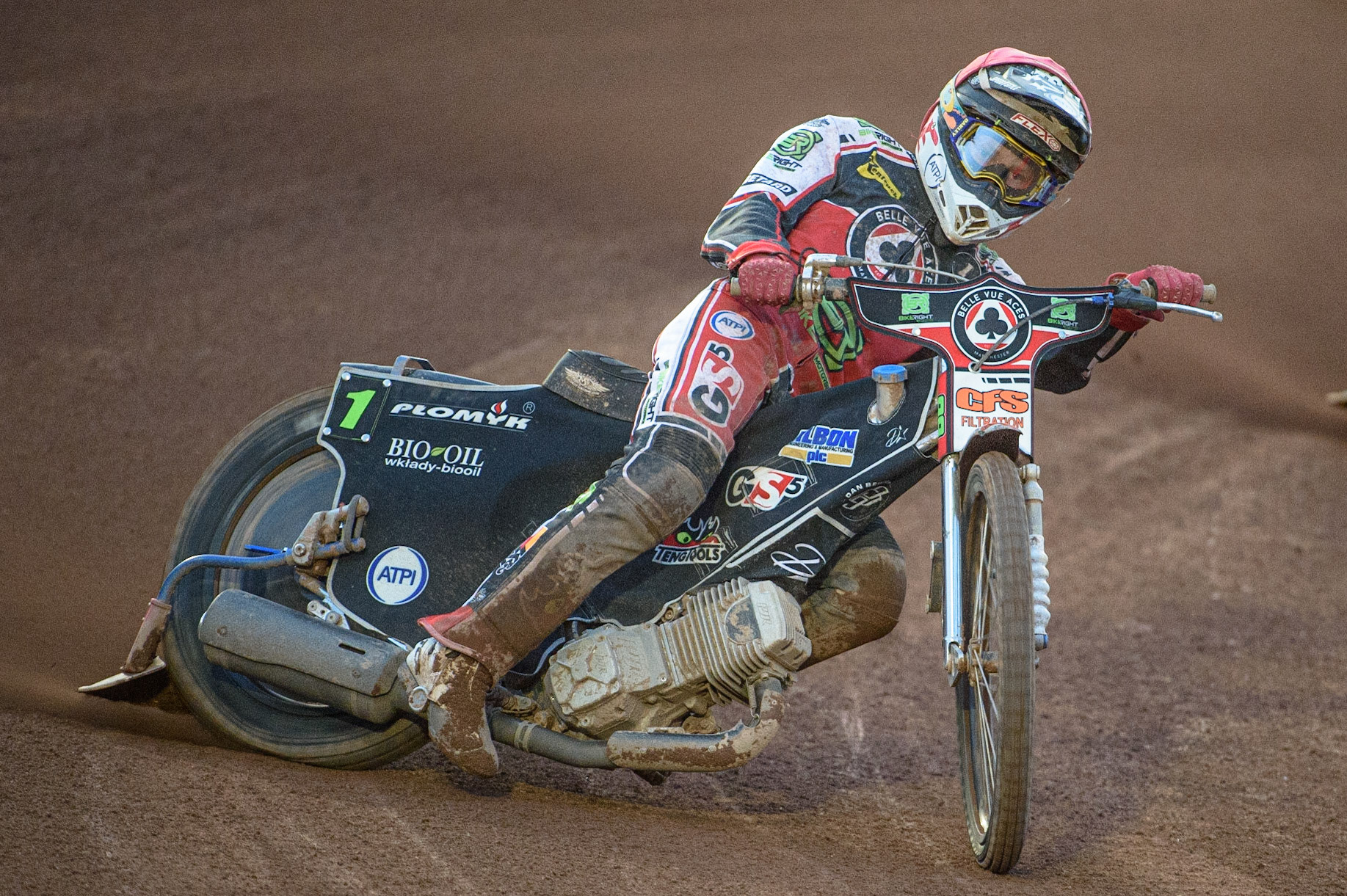 MANCHESTER, UK. AUGUST 23RD    Dan Bewley  in action  during the SGB Premiership match between Belle Vue Aces and King's Lynn Stars at the National Speedway Stadium, Manchester on Monday 23rd August 2021. (Credit: Ian Charles | MI News)