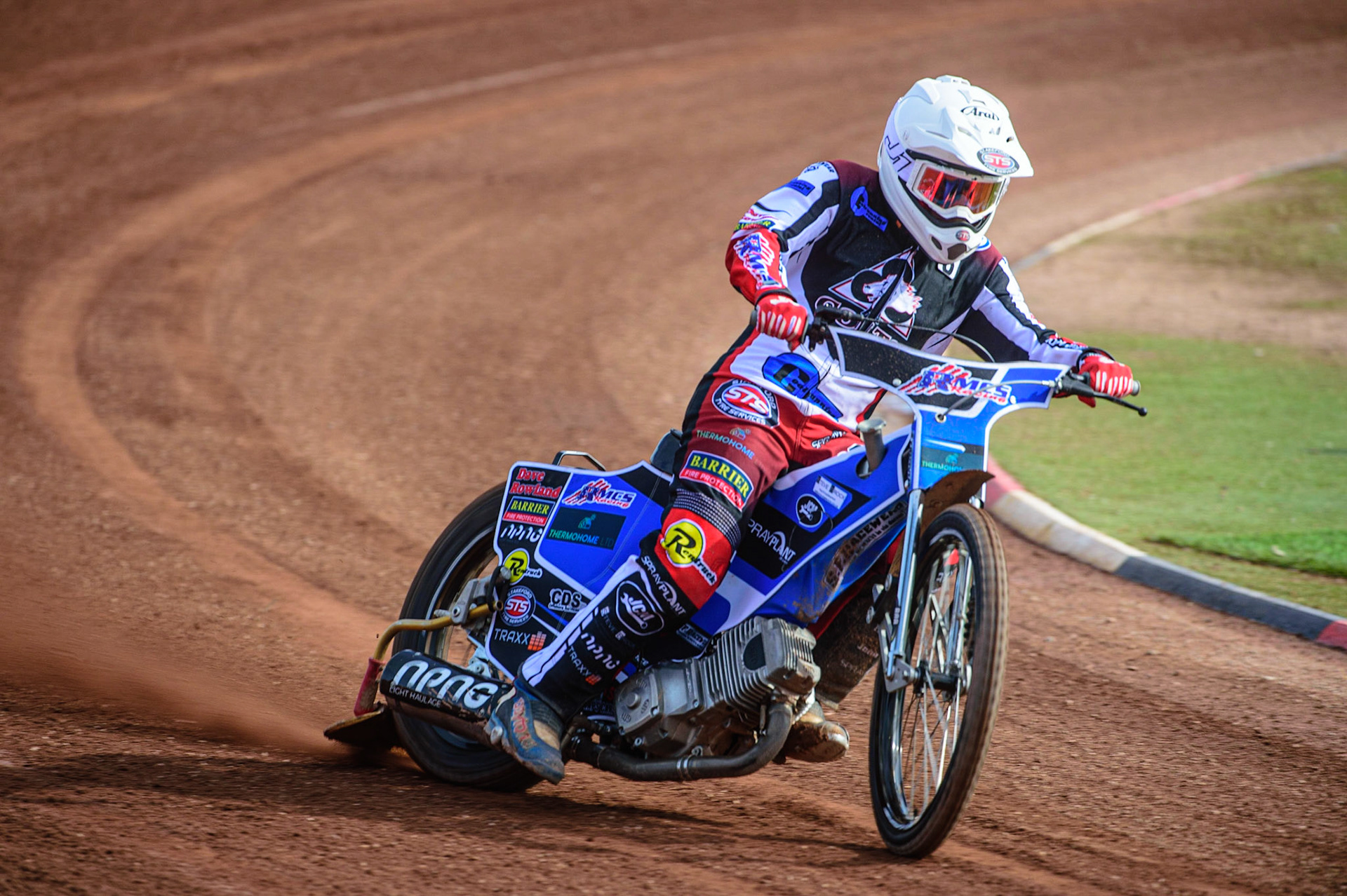 MANCHESTER, UK. MAR 14TH Archie Freeman in action  during the Belle Vue Speedway Media Day at the National Speedway Stadium, Manchester on Monday 14th March 2022. (Credit: Ian Charles | MI News)