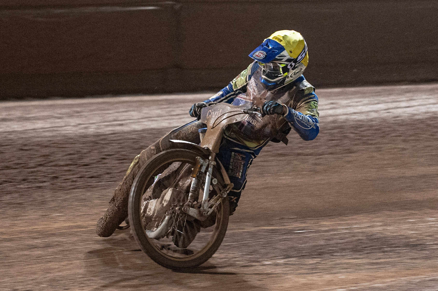 Photo: Ian CharlesRichie Worrall   in action  Sports Insure British Speedway Championship Final, National Speedway Stadium, Manchester Monday  28  September  2020