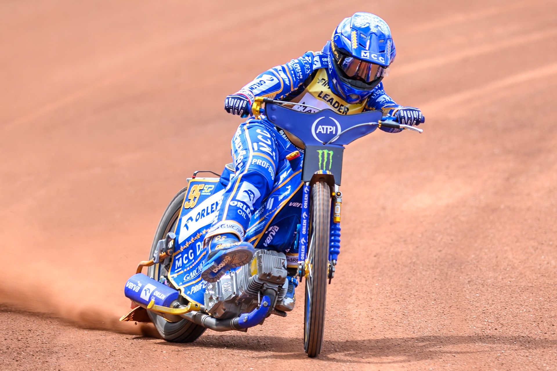 Bartosz Zmarzlik (95) of Poland during practice for the ATPI  FIM Speedway GP of Manchester at the National Speedway Stadium, Manchester on Friday 5th June 2026. (Photo: Ian Charles | MI News)