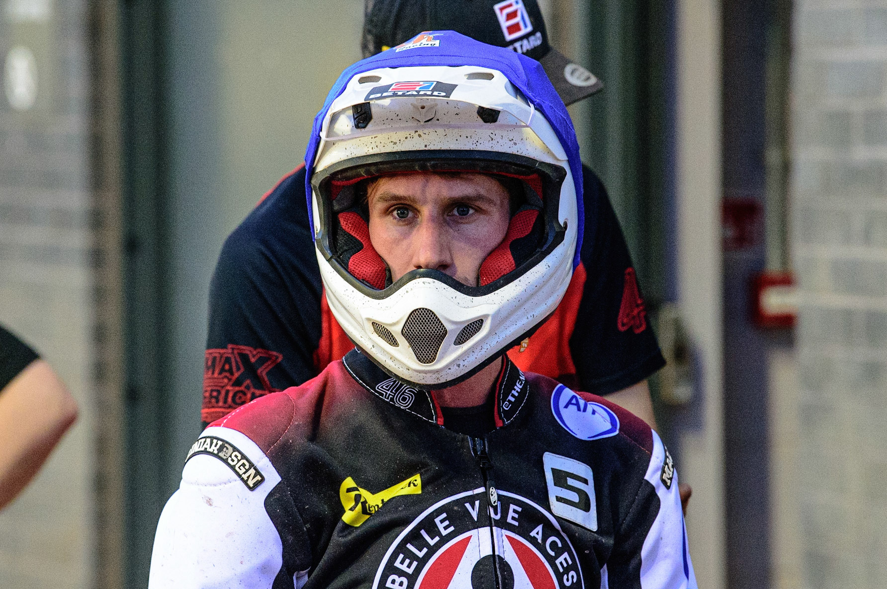 MANCHESTER UK Max Fricke - Belle Vue ATPI Aces   during the SGB Premiership match between Belle Vue Aces and King's Lynn Stars at the National Speedway Stadium, Manchester on Monday 11th July 2022. (Credit: Ian Charles | MI News)