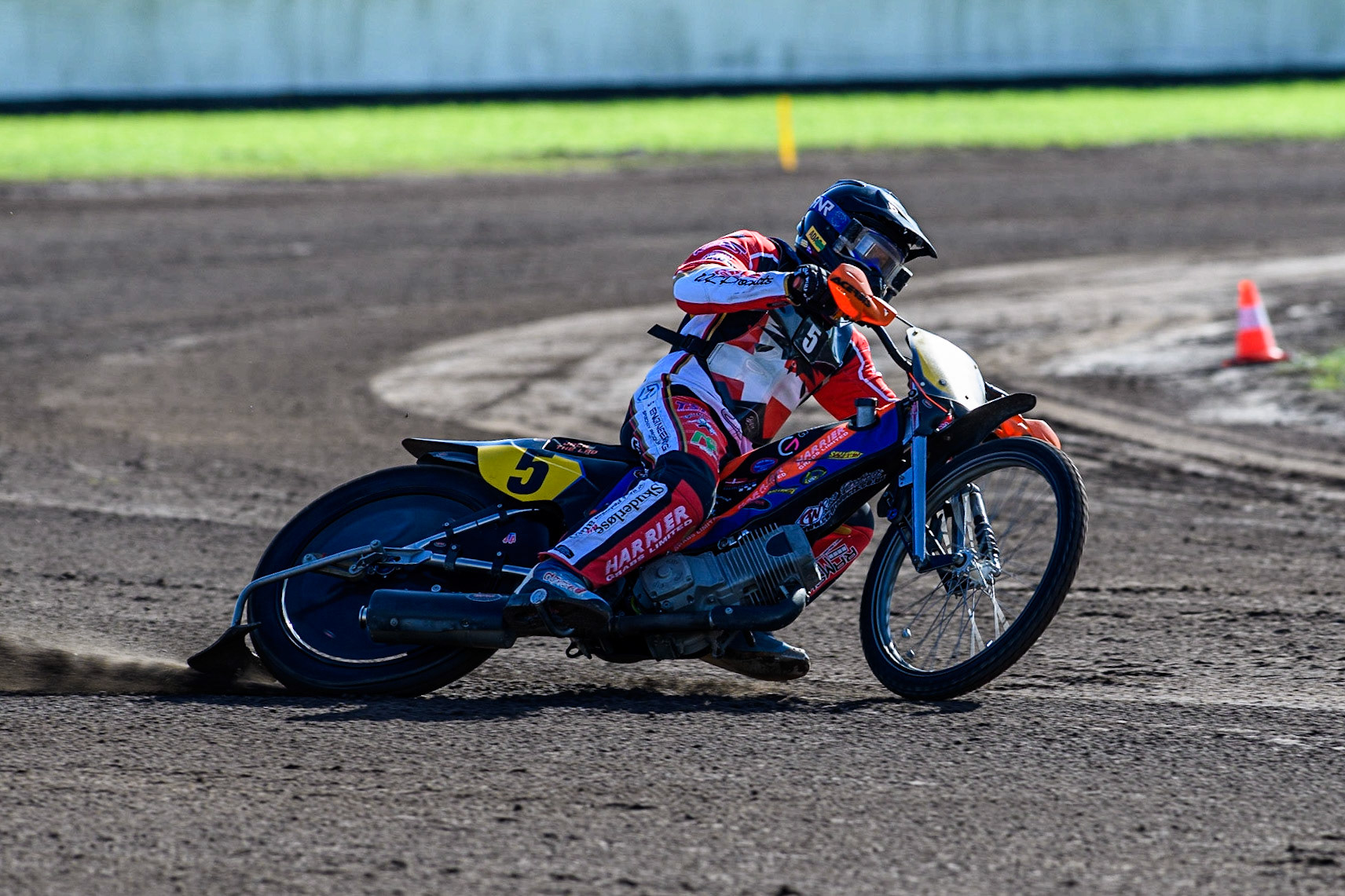 Jacob Bukhave (Denmark) practices during the FIM Long Track Of Nations event at the Speed Centre Roden on Sunday 24th September 2023. (Photo: Ian Charles | MI News)