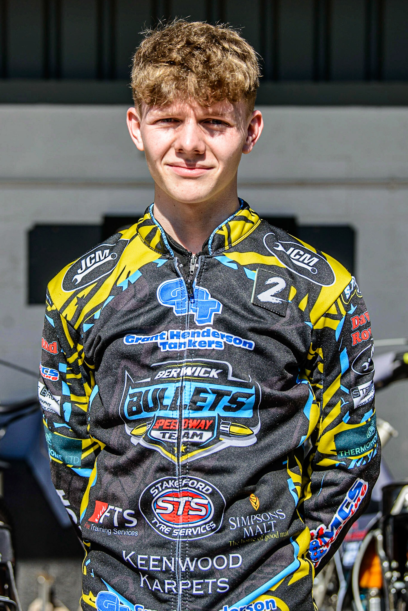 Archie Freeman  - Berwick ‘GHT’ Bullets  during the National Development League match between Belle Vue Colts and Berwick Bullets at the National Speedway Stadium, Manchester on Friday 7th April 2023. (Photo: Ian Charles | MI News)