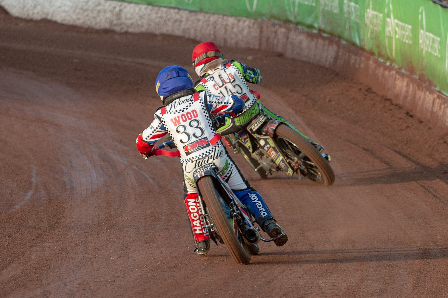 Photo: Ian Charles

Charlie Wood (Blue) chases William Cairns (Red)

Summer Speed Saturday & British Youth Speedway Championship Round 5, National Speedway Stadium, Manchester, Saturday 22 June 2019