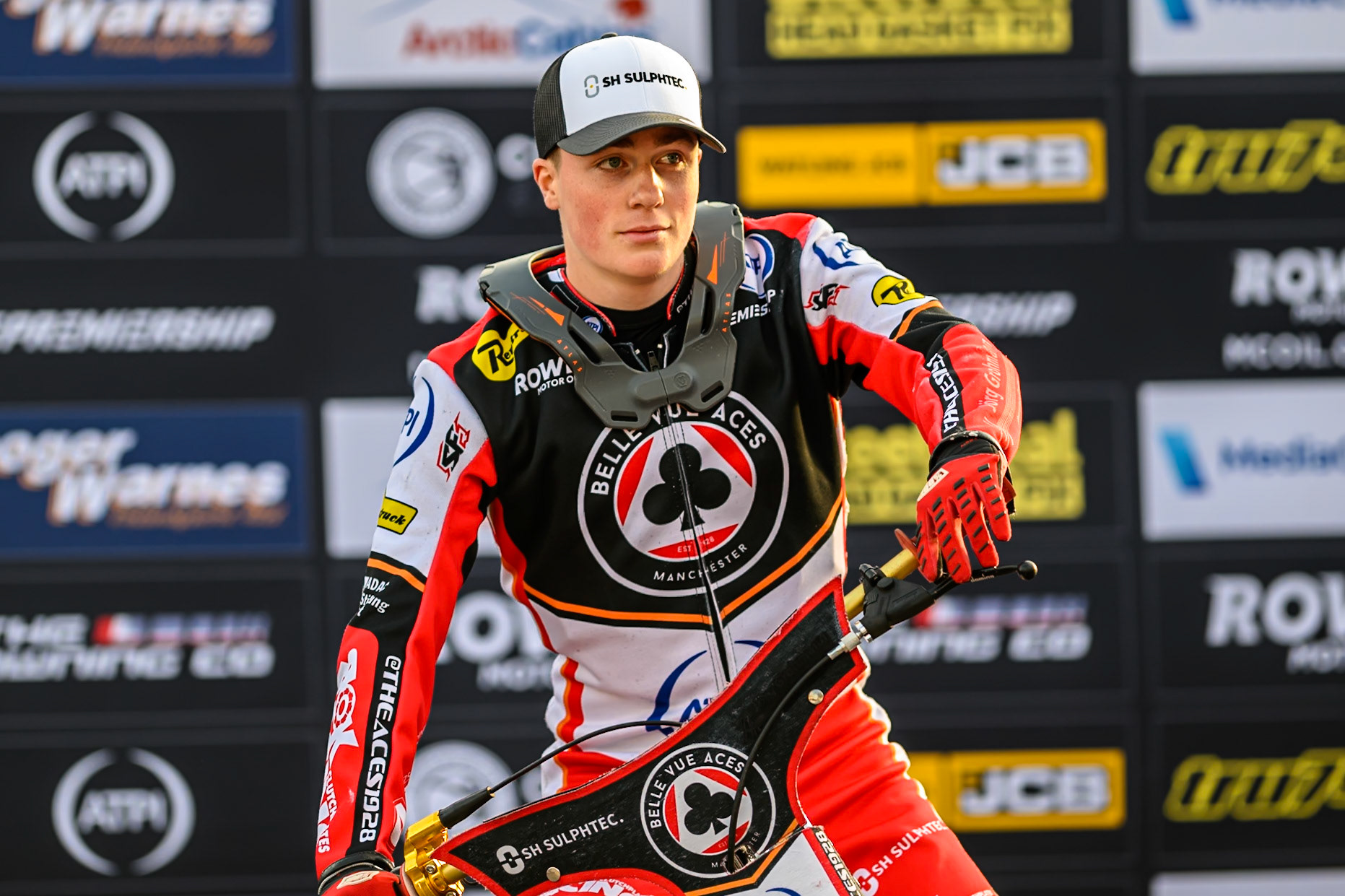 Norick Blödorn of Belle Vue Aces during the Rowe Motor Oil Premiership match between Belle Vue Aces and Ipswich Witches at the National Speedway Stadium, Manchester on Monday 4th August 2025. (Photo: Ian Charles | MI News)