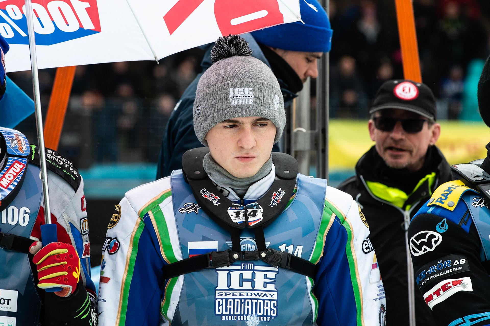 Photo: Ian Charles

Dinar Valeev (114)

FIM Ice Speedway Gladiators World Championship, Final 3.2, Horst-Dohm Eisstadion, Berlin, Germany Sunday  3  March  2019