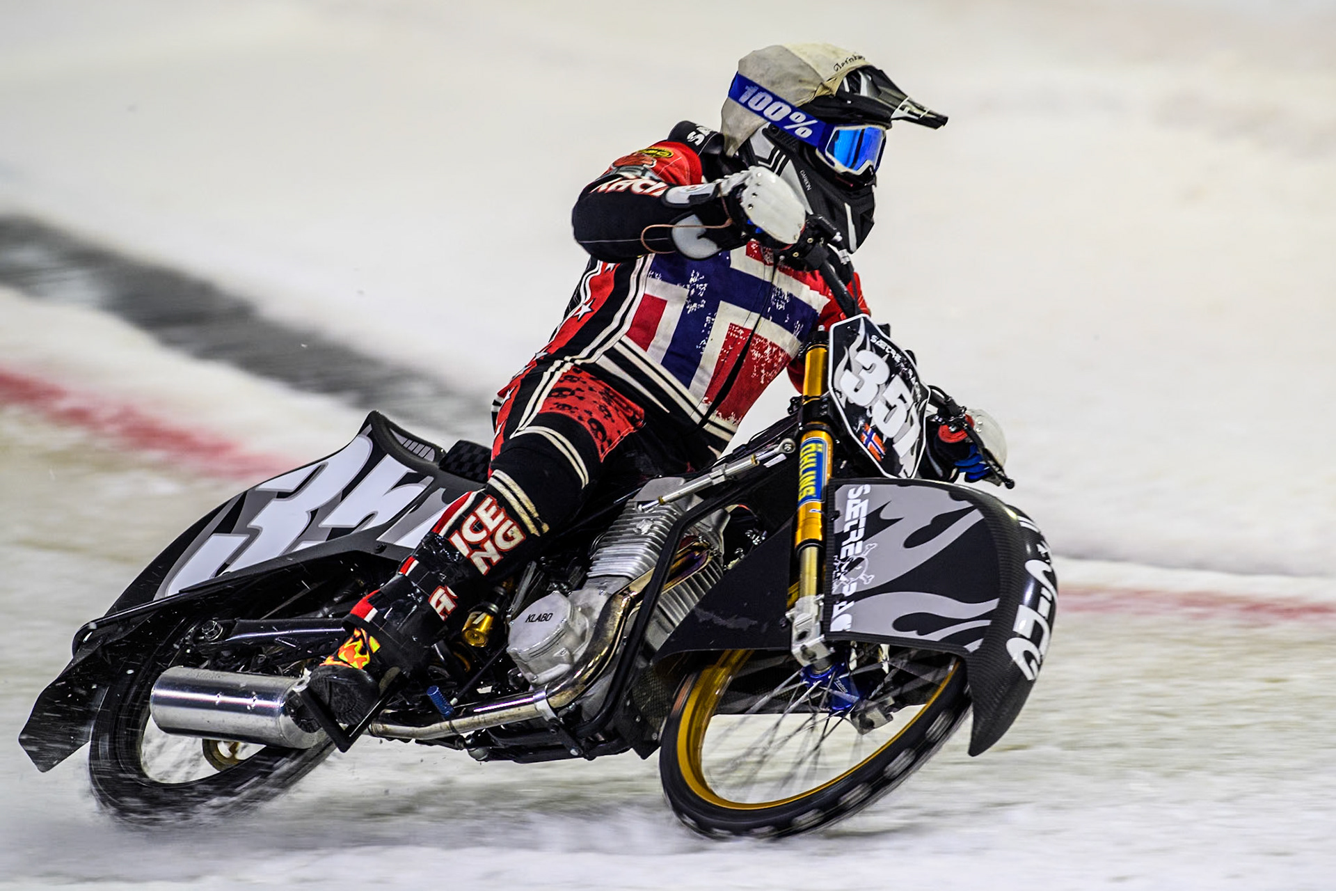 Jo Saetre of Norway in action during the Roelof Thijs Bokaal at Ice Rink Thialf, Heerenveen, The Netherlands on Friday 5th April 2024. (Photo: Ian Charles | MI News)