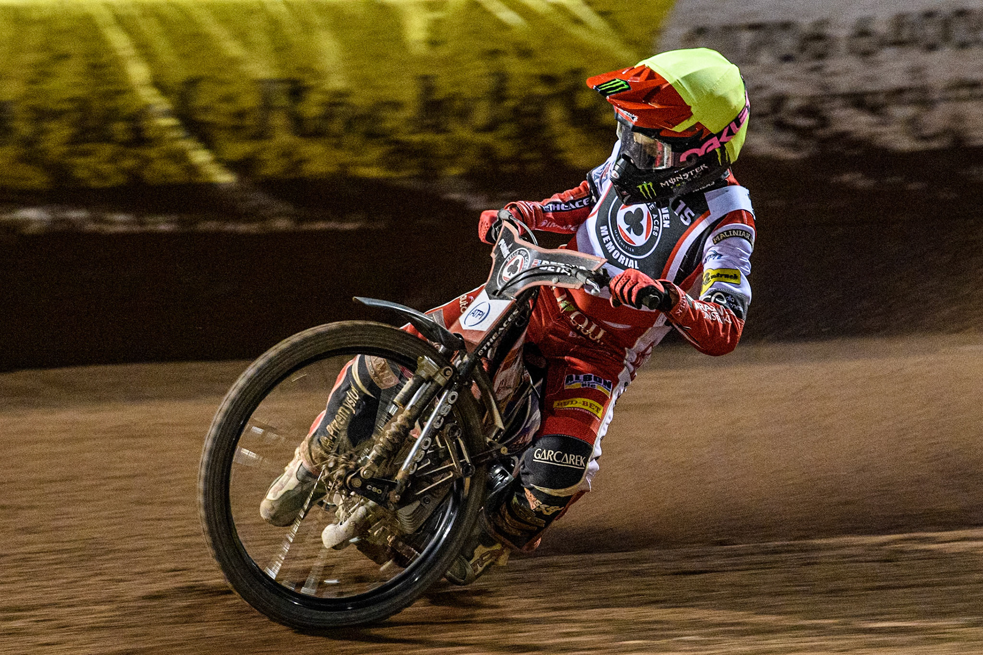 England's Dan Bewley in action during the Peter Craven Memorial Trophy meeting at the National Speedway Stadium, Manchester on Monday 18th March 2024. (Photo: Ian Charles | MI News)