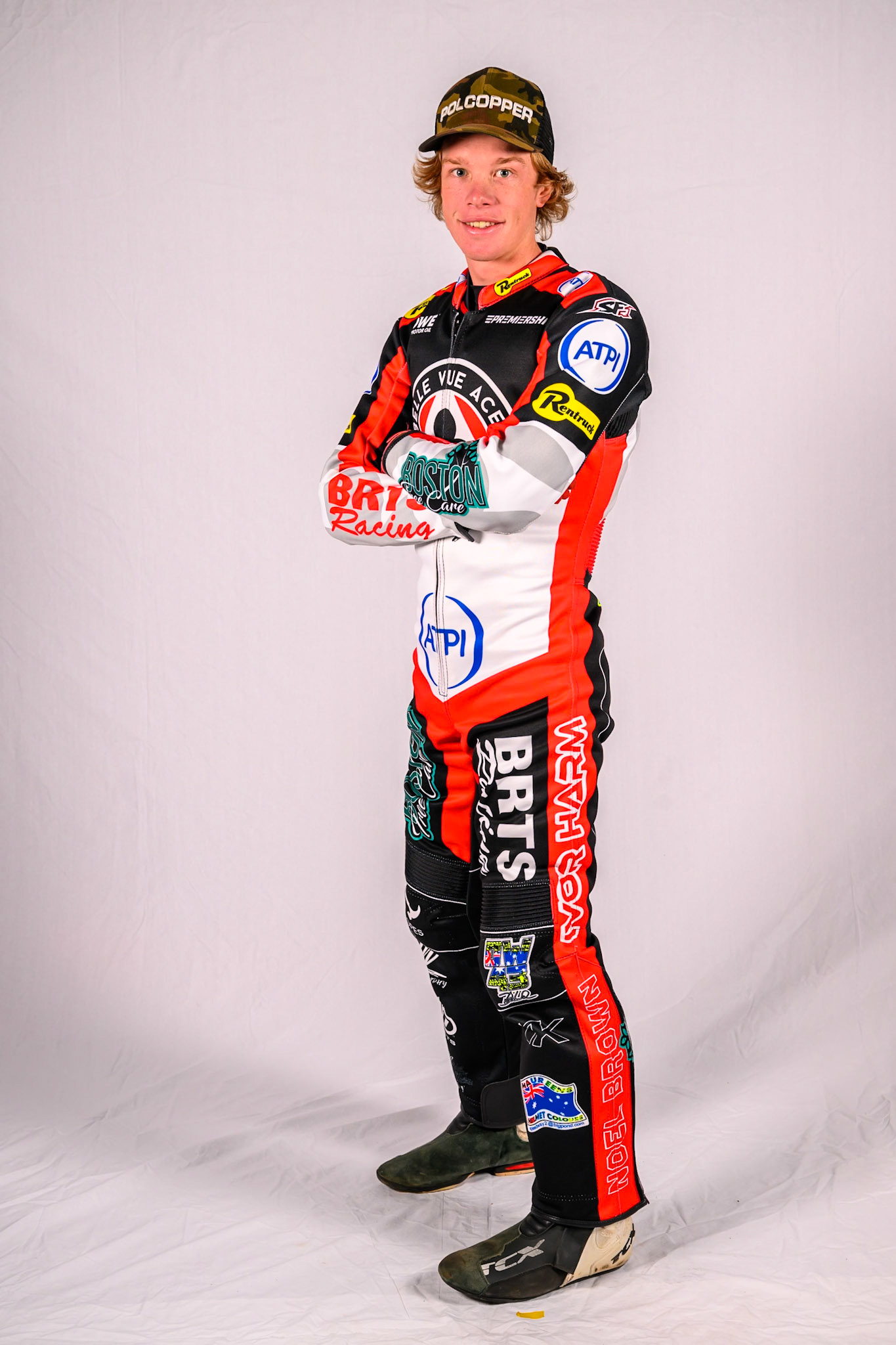 Tate Zischke of Belle Vue Aces during the Belle Vue Aces Media Day at the National Speedway Stadium, Manchester on Wednesday 11th March 2026. (Photo: Ian Charles | MI News)