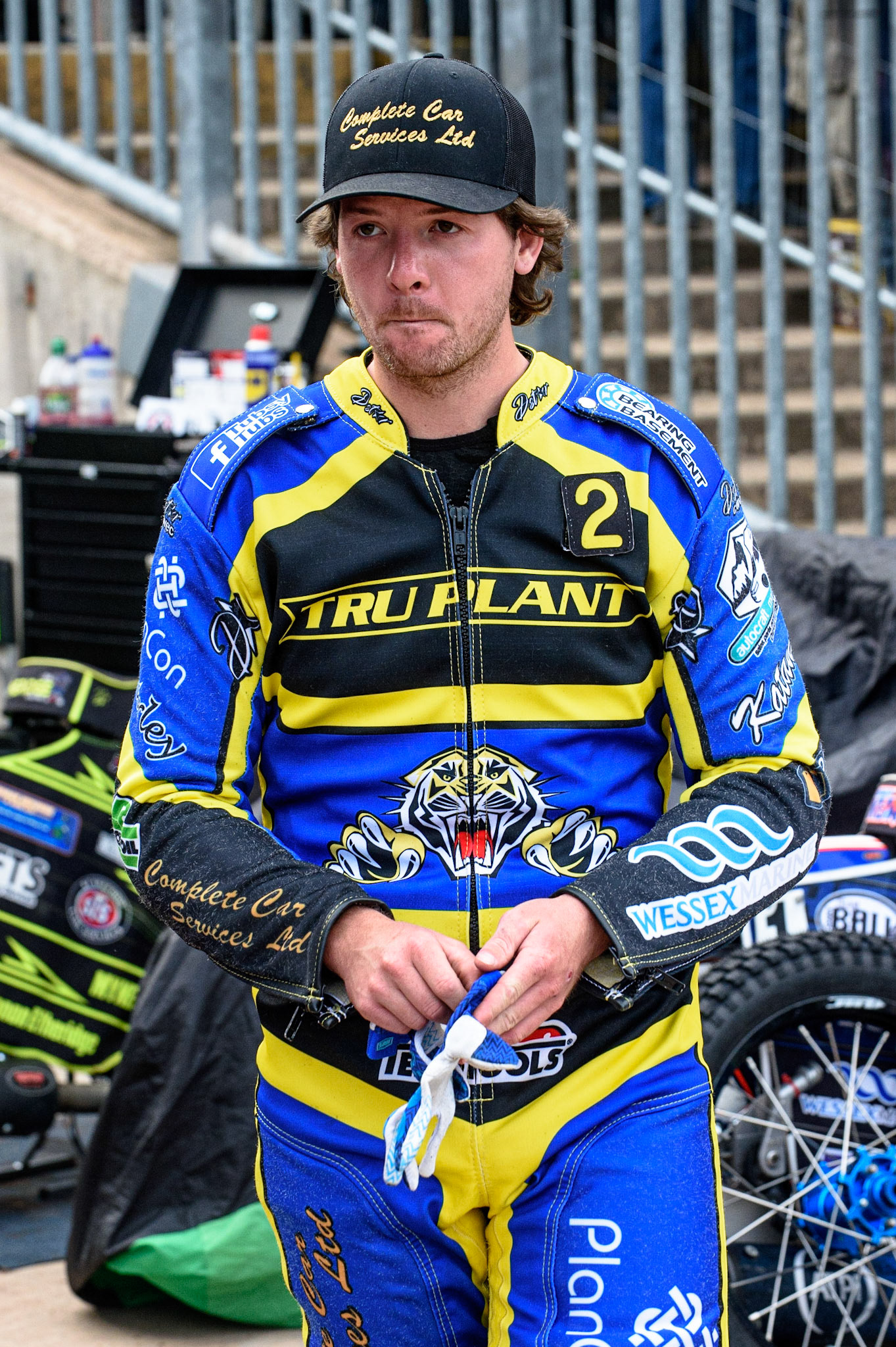 SHEFFIELD, UK. JULY 1ST     Sheffield TruPlant Tigers  captain Kyle Howarth before the meeting during the SGB Premiership match between Sheffield Tigers and Belle Vue Aces at Owlerton Stadium, Sheffield on Thursday 1st July 2021. (Credit: Ian Charles | MI News)