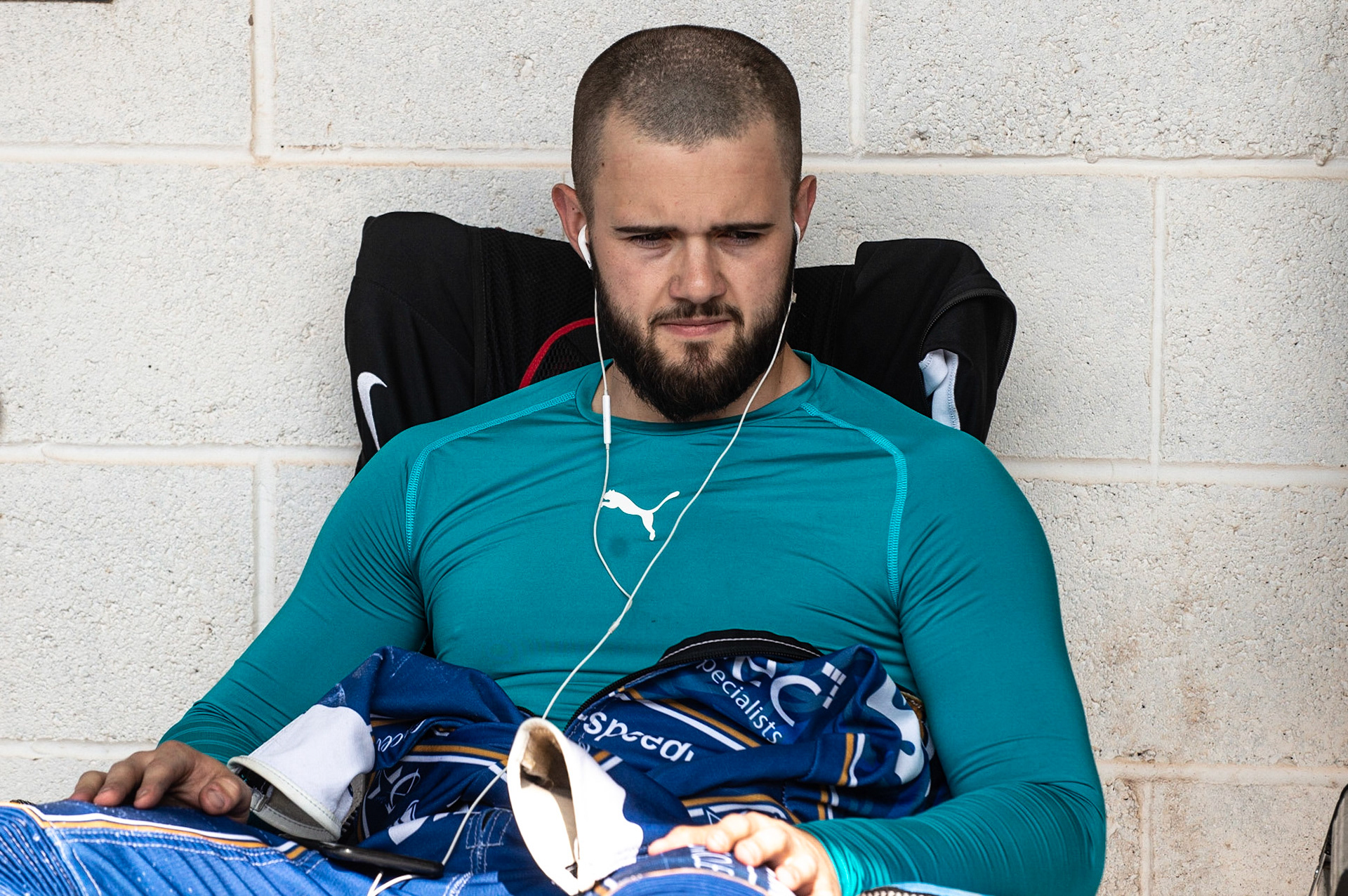 Photo: Ian Charles

Erik Riss 

Belle Vue Aces v Kings Lynn Stars, British Speedway Premiership, Belle Vue National Speedway Stadium, Manchester, Monday 26  August  2019