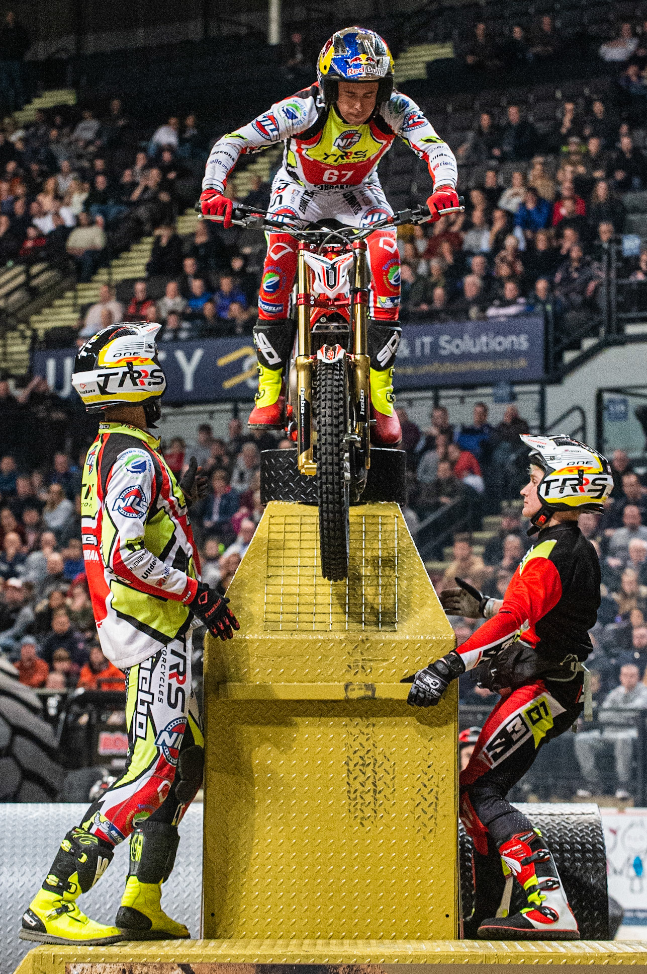 SHEFFIELD, ENGLAND  - DECEMBER 28TH  Adam Raga, Spain (TRRS) on Section 3 in the Final  during the 25th Anniversary Sheffield Indoor Trial at the FlyDSA Arena, Sheffield on Saturday 28th December 2019. (Credit: Ian Charles | MI News)