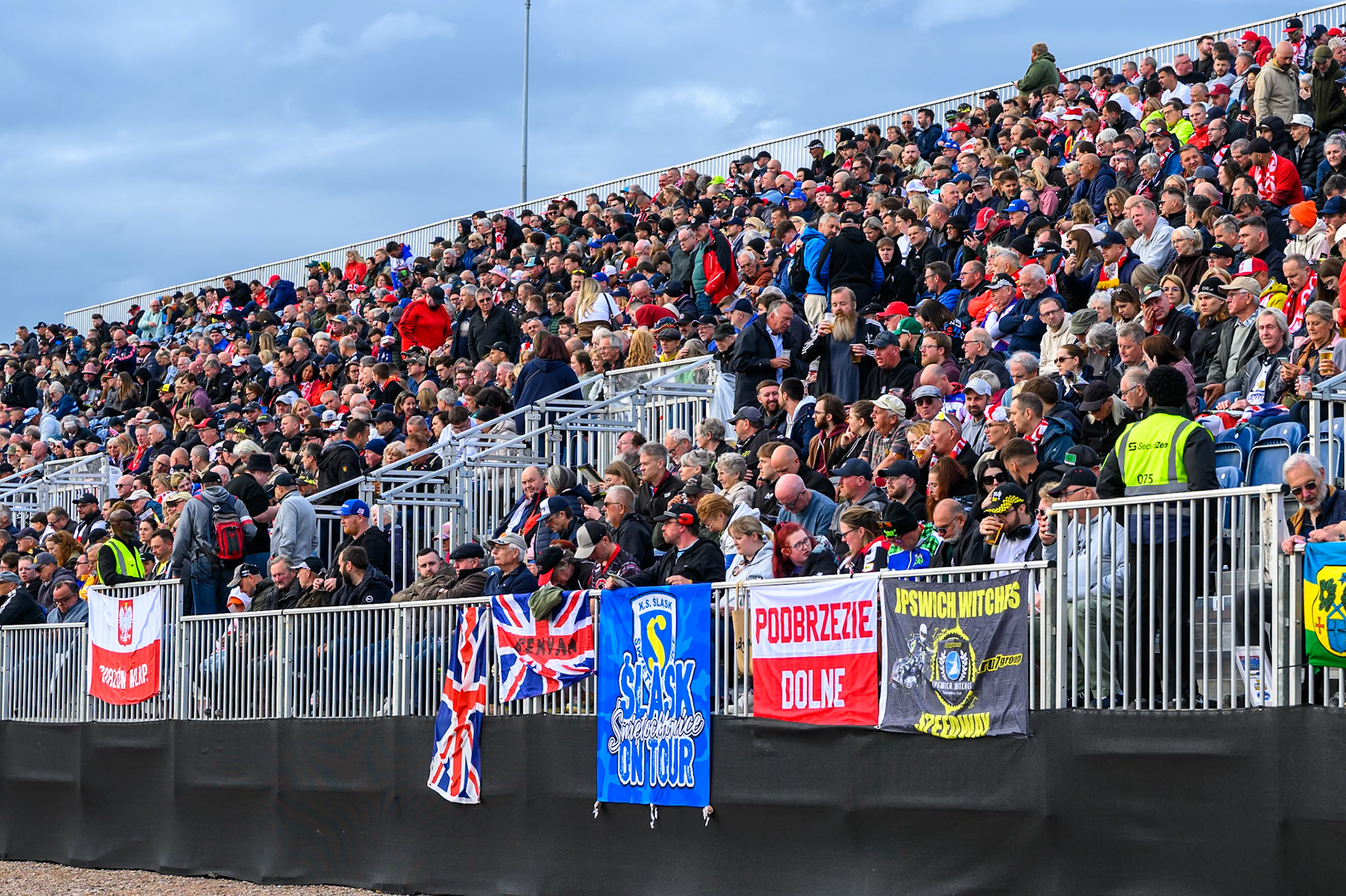 The fans in the East Stand during the ATPI  FIM Speedway GP of Manchester at the National Speedway Stadium, Manchester on Friday 5th June 2026. (Photo: Ian Charles | MI News)