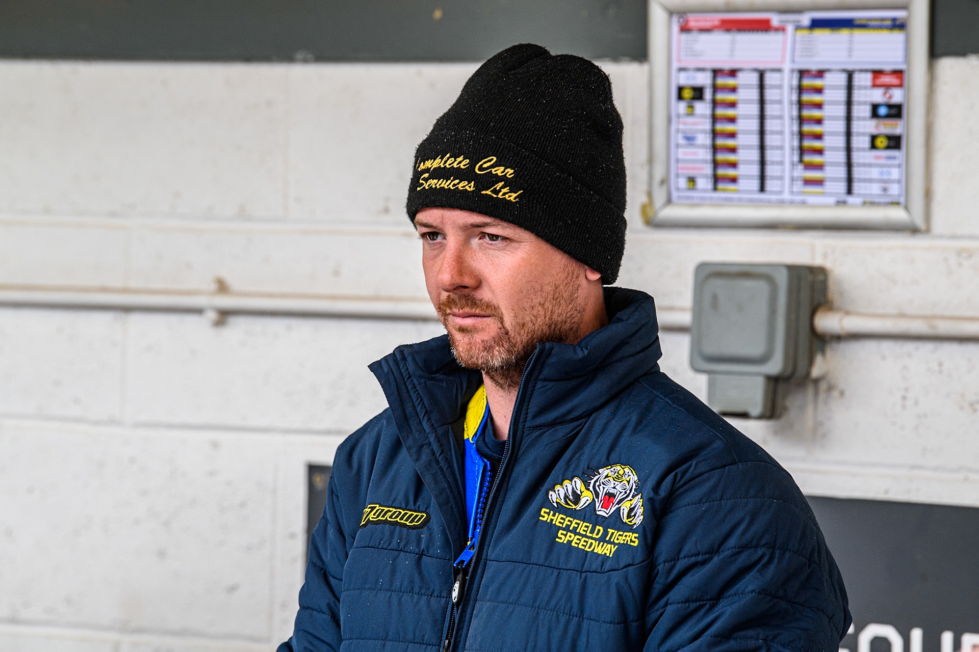 Sheffield Tigers' Kyle Howarth during the Rowe Motor Oil Premiership match between Belle Vue Aces and Sheffield Tigers at the National Speedway Stadium, Manchester on Monday 27th May 2024. (Photo: Ian Charles | MI News)
