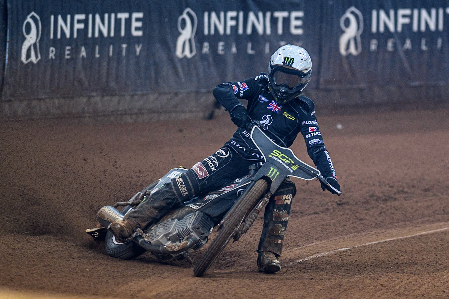 Tai Woffinden (108) after his first win during the FIM Speedway Grand Prix of Great Britain at the Principality Stadium, Cardiff on Saturday 2nd September 2023. (Photo: Ian Charles | MI News)