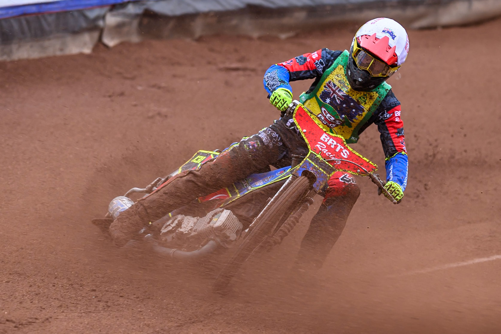Tate Zischke of Australia in action during the FIM SGP2 Qualifying Round at the Peugeot Ashfield Stadium in Glasgow on Saturday 24th May 2025. (Photo: Ian Charles | MI News)
