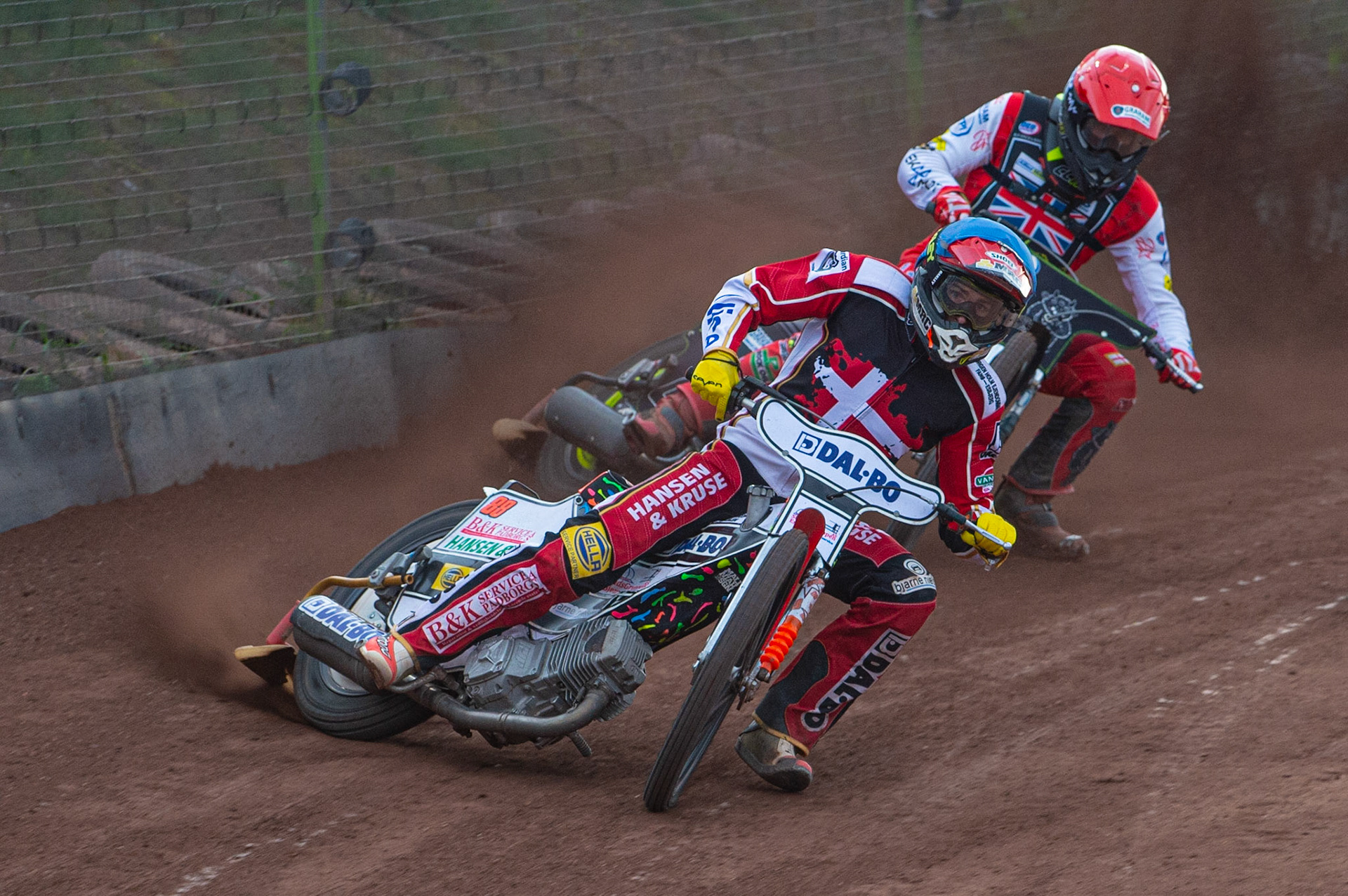 Photo by Ian Charles:

Niels-Kristian Iversen (Blue) leads Craig Cook (Red)

FIM Speedway Grand Prix World Championship - Qualifying Round 1, Peugeot Ashfield Stadium, Glasgow, 8 June 2019