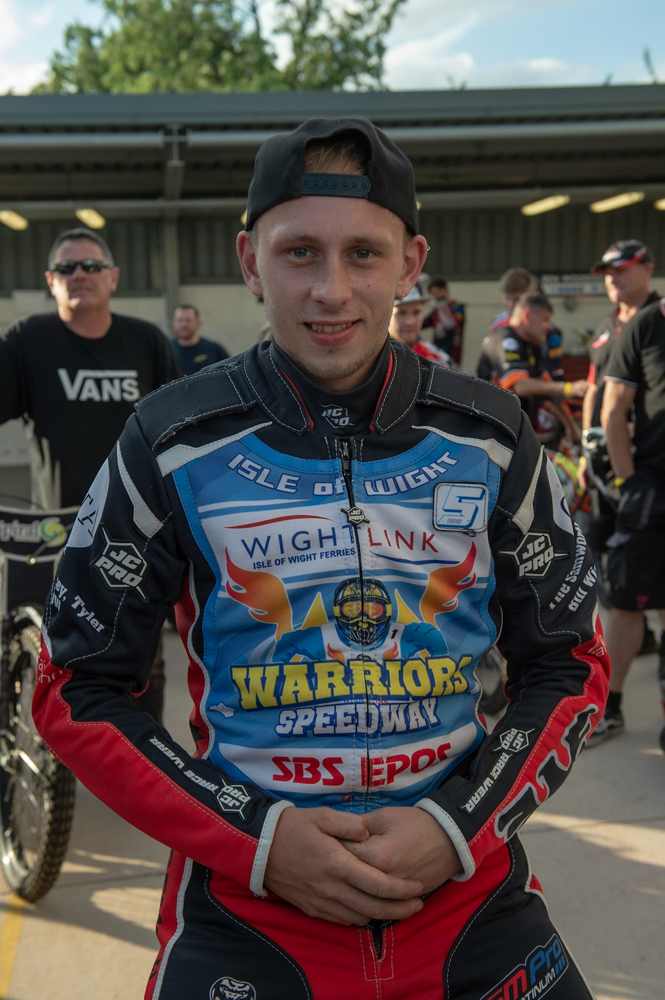 Photo: Ian Charles

Ben Morley  - Isle of Wight  Warriors 

Belle Vue Colts v Isle Of Wight Warriors, SGB National League KO Cup Quarter Final 1st Leg, Belle Vue National Speedway Stadium, Manchester, Monday 22  July  2019