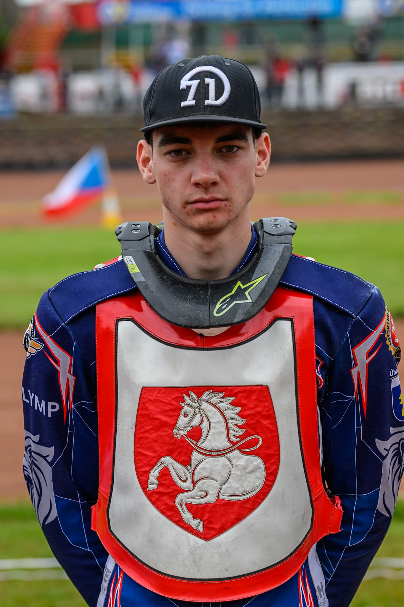 Jan Jenicek of Czechia during the FIM SGP2 Qualifying Round at the Peugeot Ashfield Stadium in Glasgow on Saturday 24th May 2025. (Photo: Ian Charles | MI News)