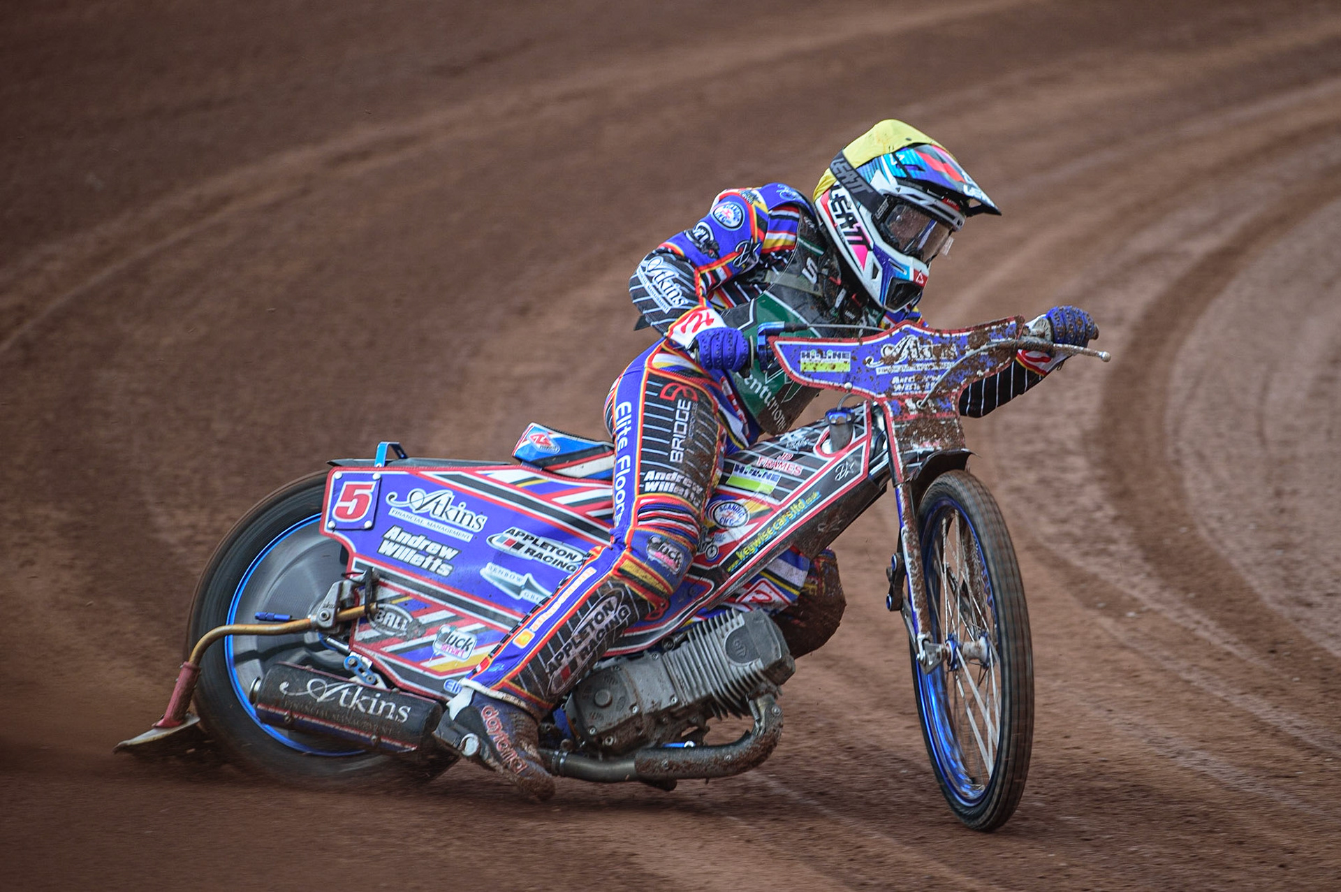 MANCHESTER, UK. APR 15TH   Henry Atkins  of Plymouth SWTR Centurions  in action  during the National Development League match between Belle Vue Colts and Plymouth Centurions at the National Speedway Stadium, Manchester on Friday 15th April 2022. (Credit: Ian Charles | MI News)