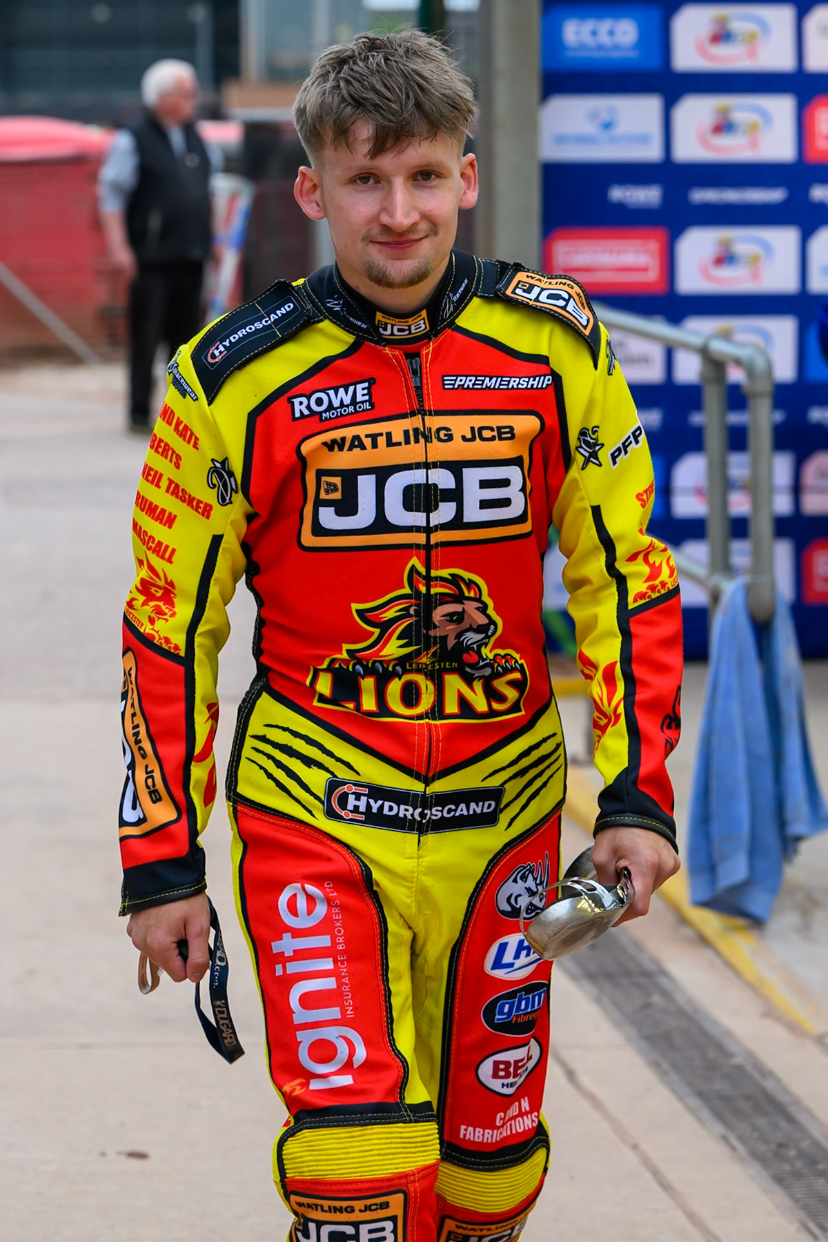 Dan Thompson of Leicester Lions during the Rowe Motor Oil Premiership match between Belle Vue Aces and Leicester Lions at the National Speedway Stadium, Manchester on Monday 15th June 2026. (Photo: Ian Charles | MI News)