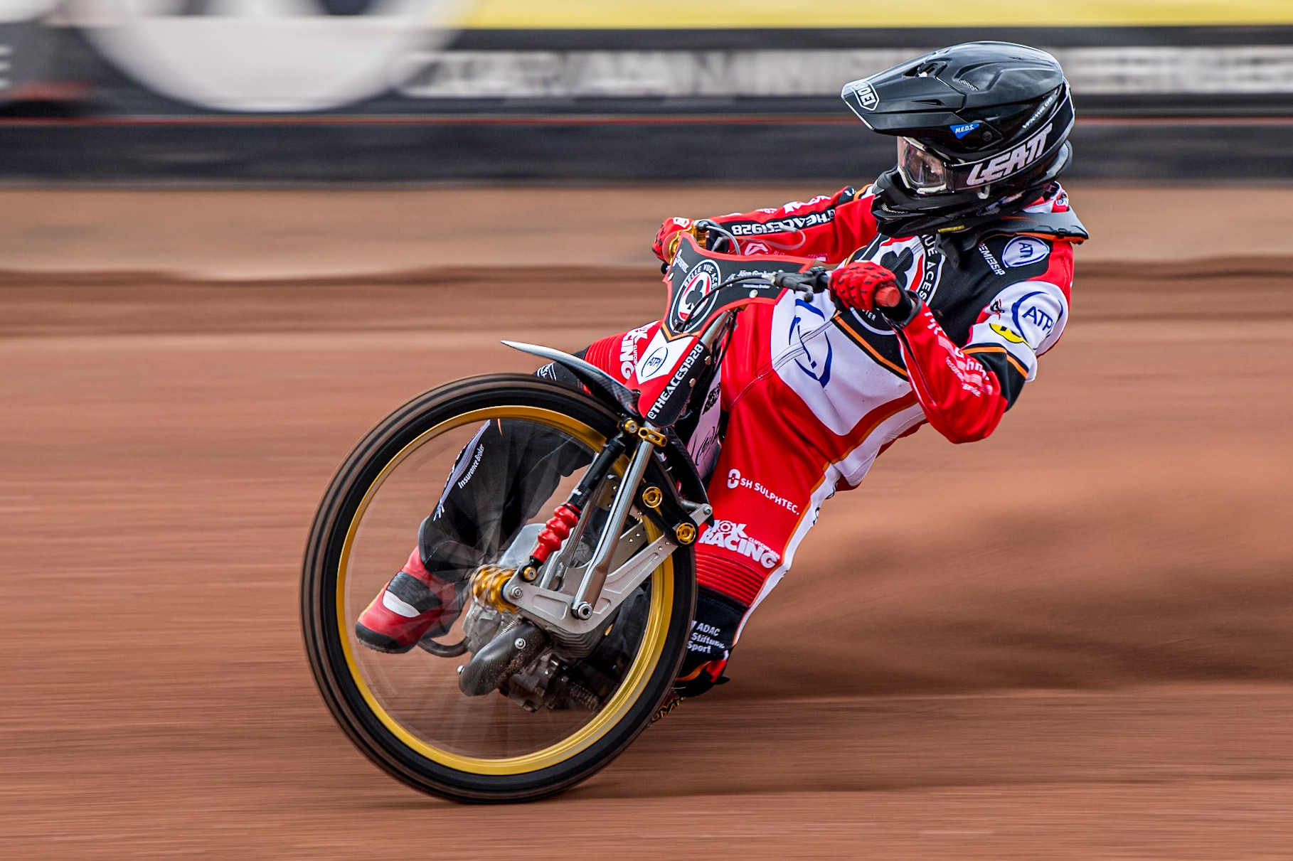 Norick Blödorn in action during the Belle Vue Aces Media Day at the National Speedway Stadium, Manchester on Wednesday 12th March 2025. (Photo: Ian Charles | MI News)