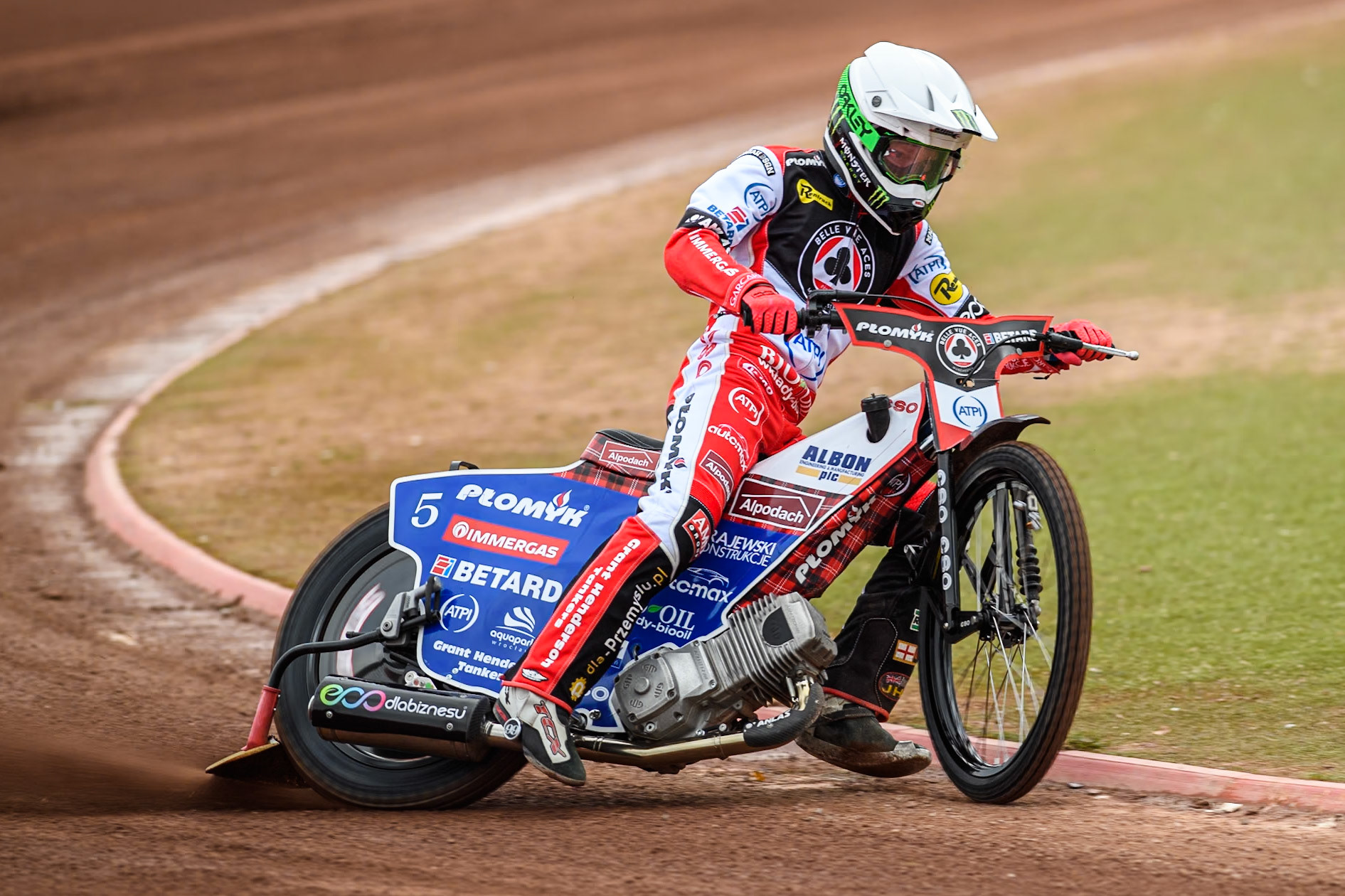 Belle Vue Aces' rider Dan Bewley in action during the Belle Vue Aces Media Day at the National Speedway Stadium, Manchester on Monday 11th March 2024. (Photo: Ian Charles | MI News)