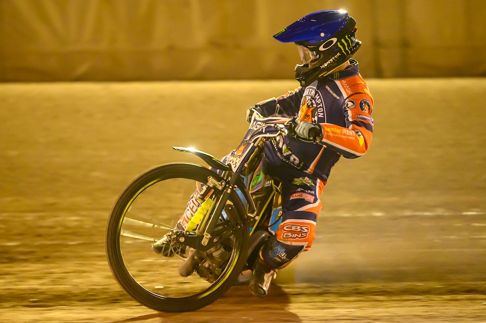 Jaimon Lidsey of Northampton Foxes  in action during the Rowe Motor Oil Premiership match between Northampton Foxes and Belle Vue Aces at Northampton International Shaleway, Northampton on Thursday 13th August 2026. (Photo: Ian Charles | MI News)