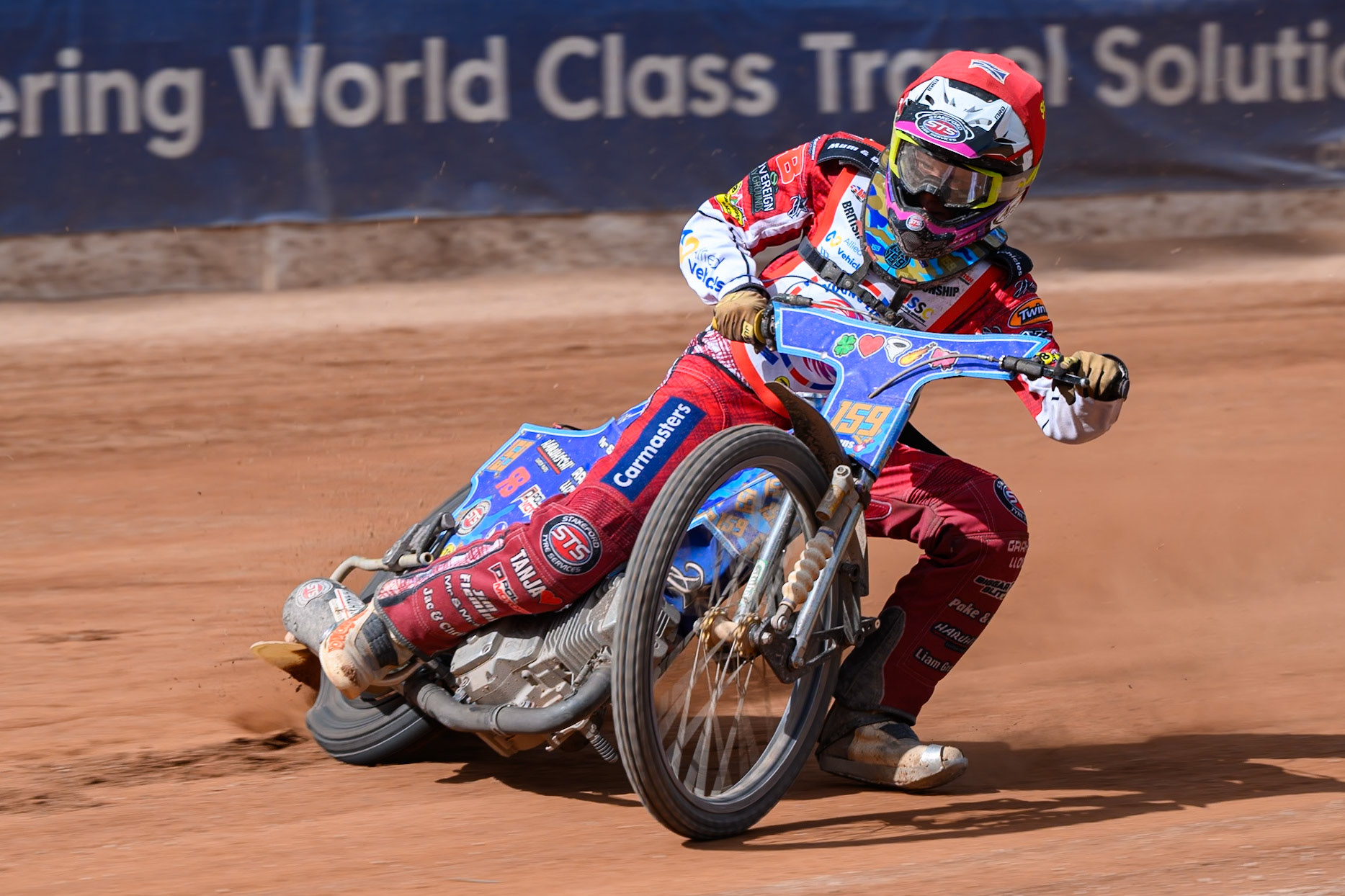 BRITISH YOUTH CHAMPIONSHIP (500cc): Stene Pijper (159) in action during the British Youth Speedway Championship at the National Speedway Stadium, Manchester on Sunday 10th May 2026. (Photo: Ian Charles | MI News)