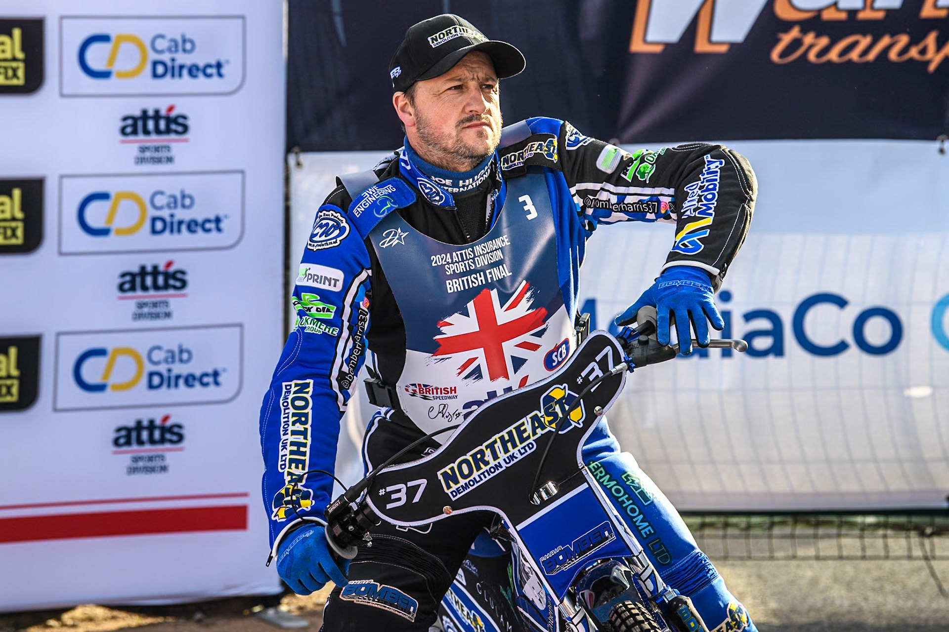 Chris Harris during the Attis Insurance Sports Division British Speedway Championship Final at the National Speedway Stadium, Manchester on Saturday 8th June 2024. (Photo: Ian Charles | MI News)