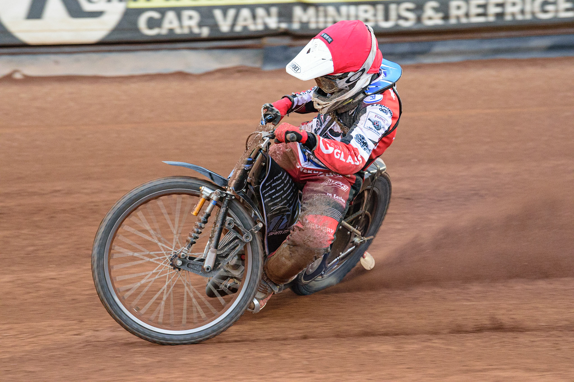 MANCHESTER, UK. JUN 24TH  Sam McGurk  in action  for Belle Vue Cool Running Colts  during the National Development League match between Belle Vue Colts and Berwick Bullets at the National Speedway Stadium, Manchester on Friday 24th June 2022. (Credit: Ian Charles | MI News)