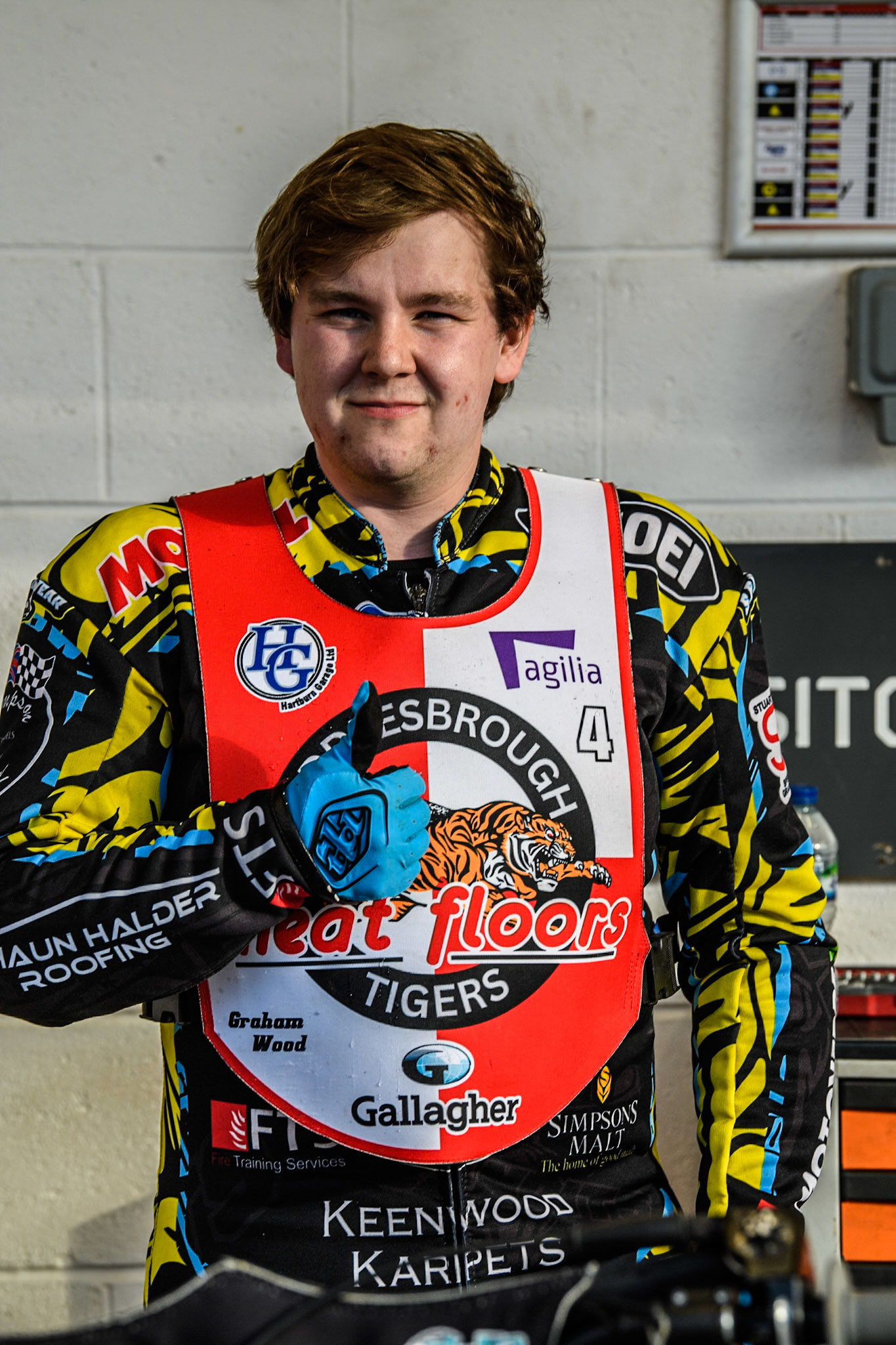 Middlesbrough Tigers' Jamie Halder during the WSRA National Development League match between Belle Vue Colts and Middlesbrough Tigers at the National Speedway Stadium, Manchester on Monday 17th June 2024. (Photo: Ian Charles | MI News)