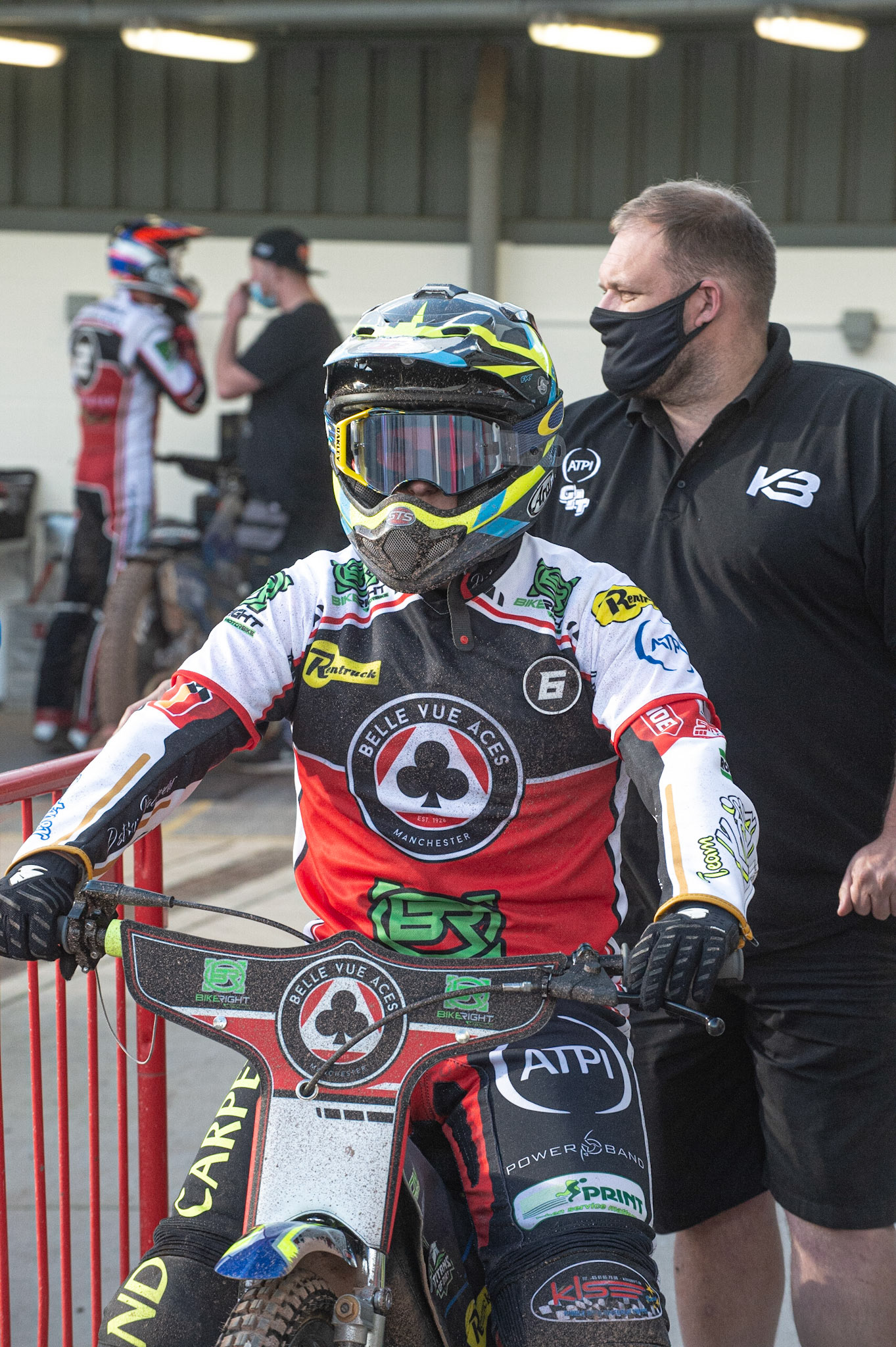 Photo: Ian CharlesKyle Bickley of Belle Vue 'BikeRight' Aces waits to go outBelle Vue ‘Bikerite ’Aces v ‘ATPI’ All Stars, Premiership Challenge, National Speedway Stadium, Manchester Thursday  24  September  2020