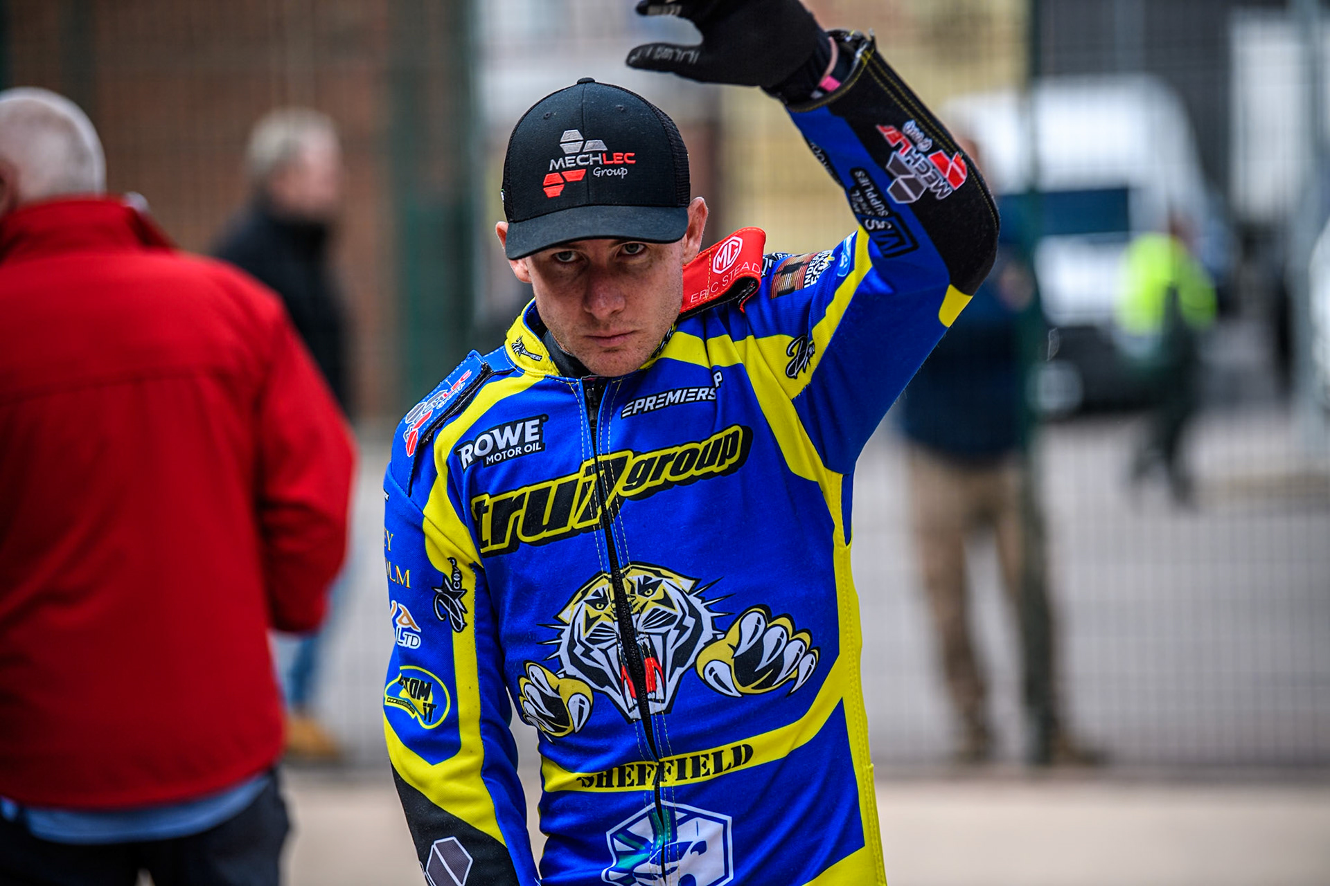 Josh Pickering of Sheffield Tigers during the Rowe Motor Oil Premiership match between Belle Vue Aces and Sheffield Tigers at the National Speedway Stadium, Manchester on Monday 5th May 2025. (Photo: Ian Charles | MI News)
