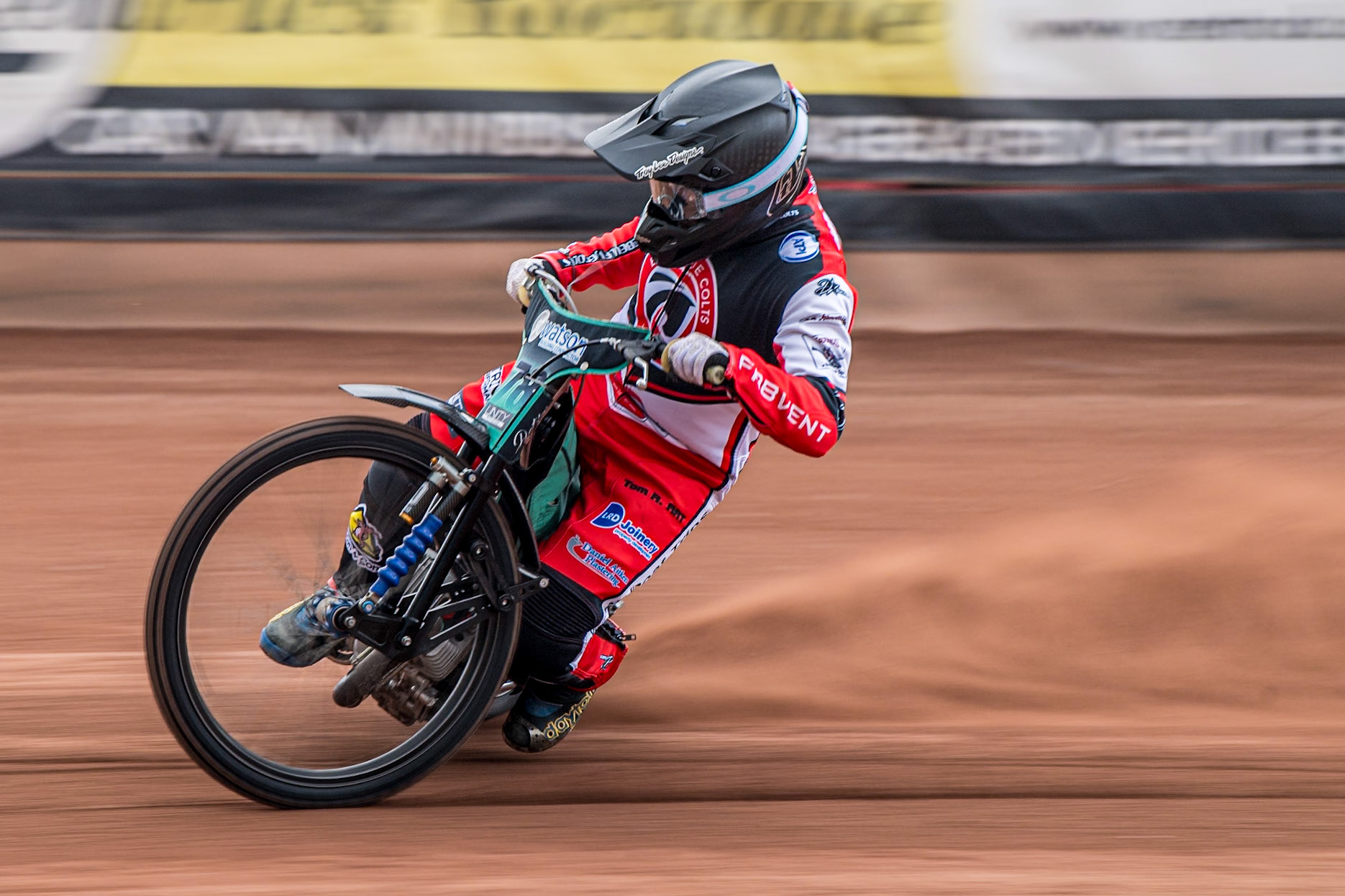 Mason Watson in action during the Belle Vue Aces Media Day at the National Speedway Stadium, Manchester on Wednesday 12th March 2025. (Photo: Ian Charles | MI News)